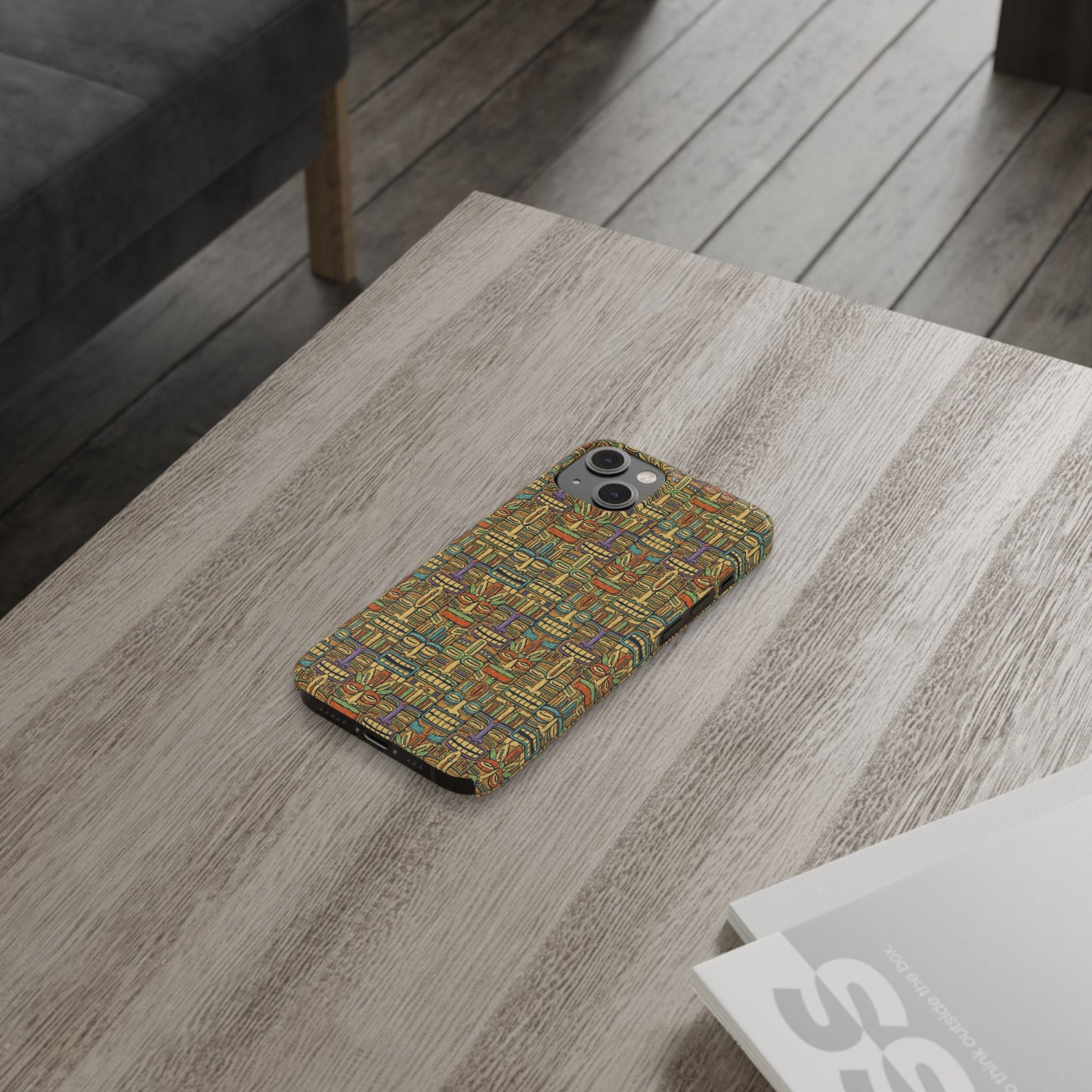 Slim Phone Cases - Colorful Tiki Party