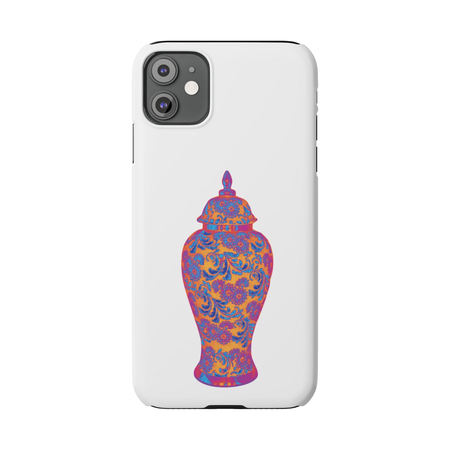 Slim Phone Cases - Heatwave Ginger Jar, white