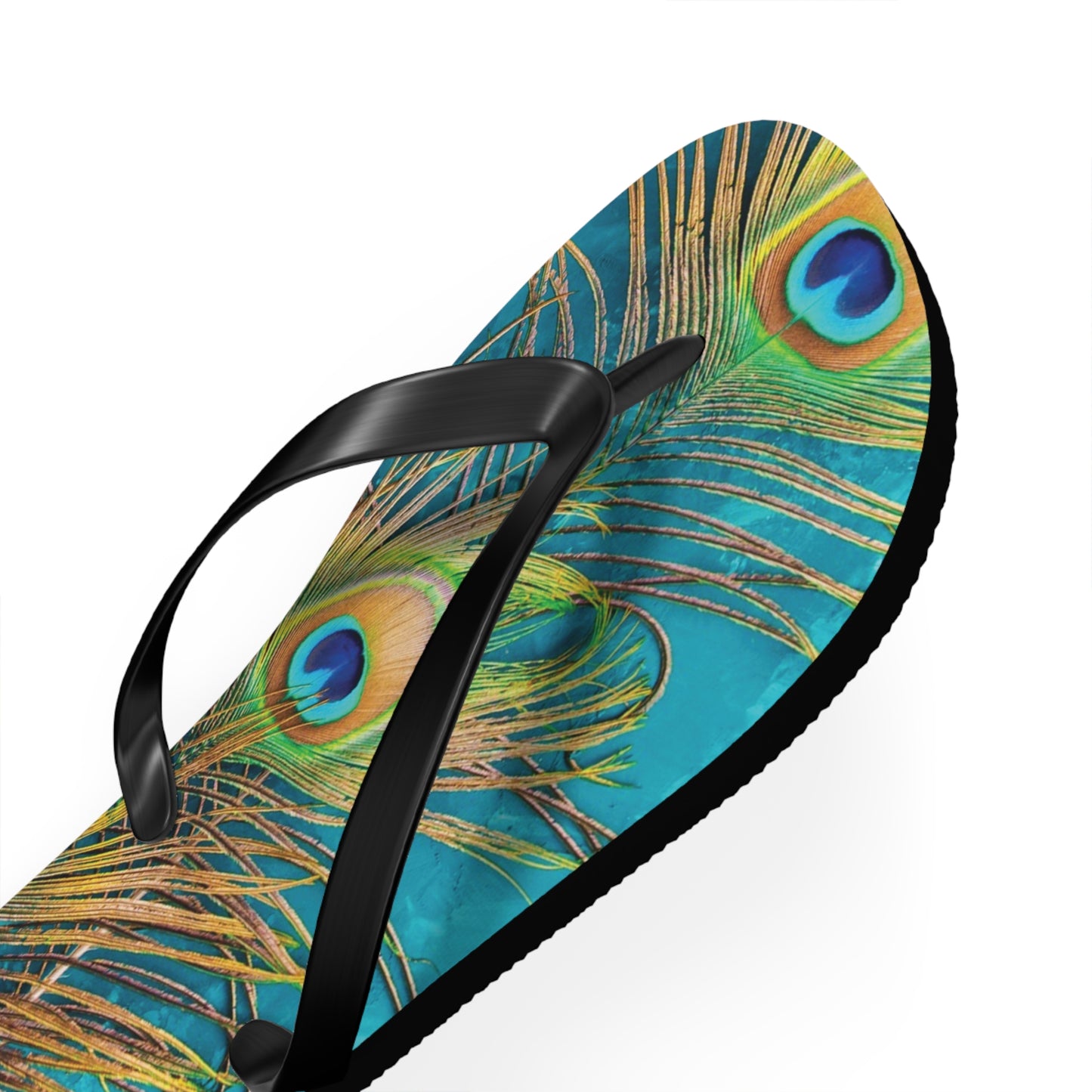 Flip Flops - Peacock Turquoise Glow