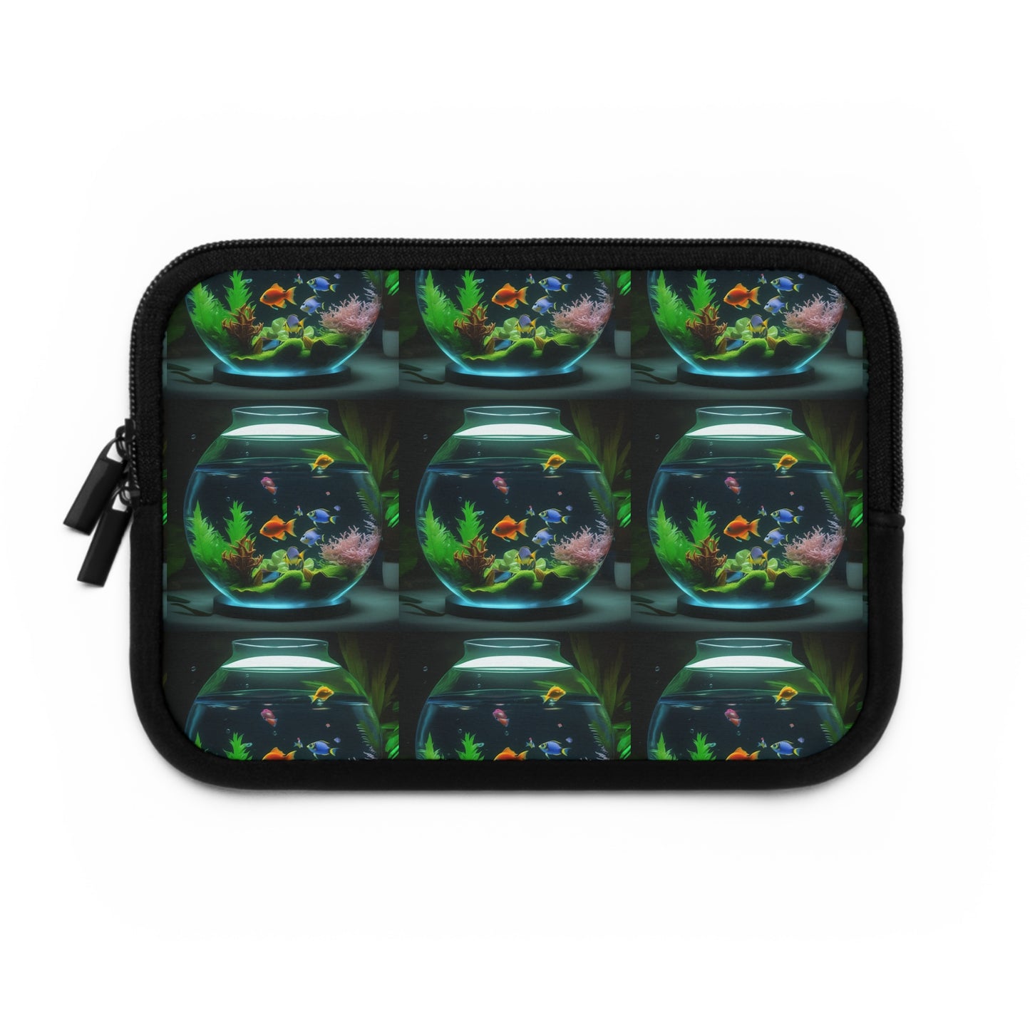 Tropical Laptop Sleeve, 5 Sizes - Perfect for Fish Lovers & Students / Tropical Fish Bowl #2