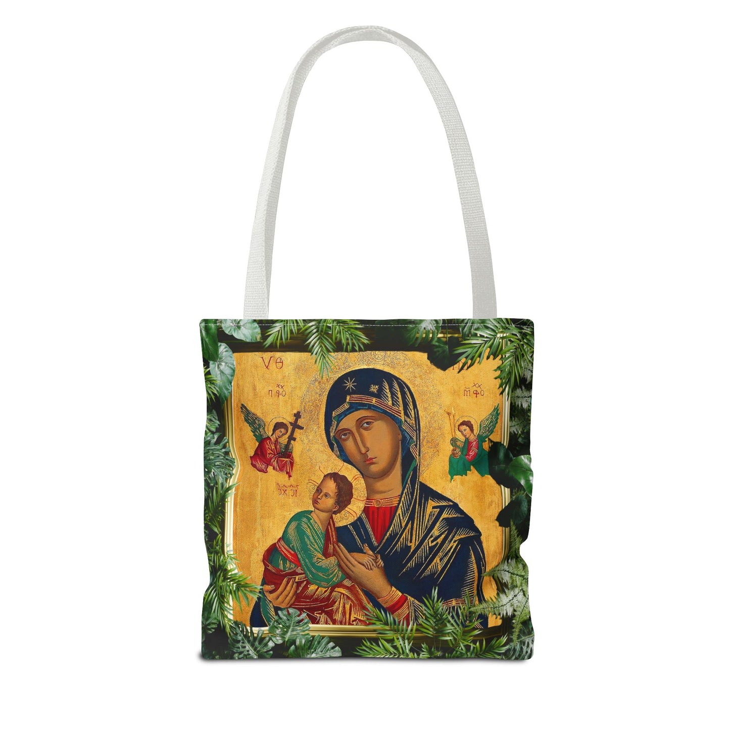 Religious Our Lady of Perpetual Help Tropical Tote Bag - 3 Sizes