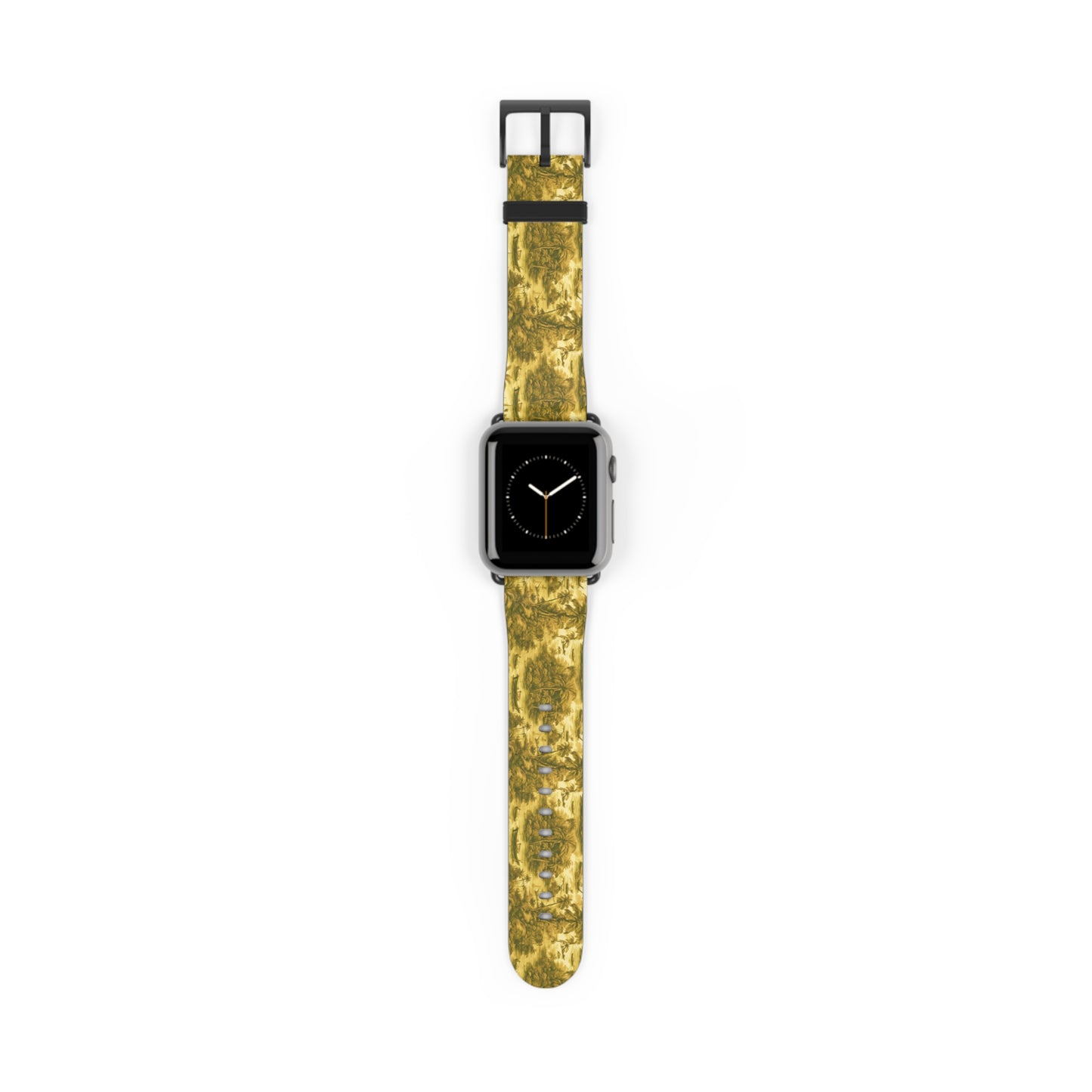 Apple Watch Band - Tropical Toile, gold