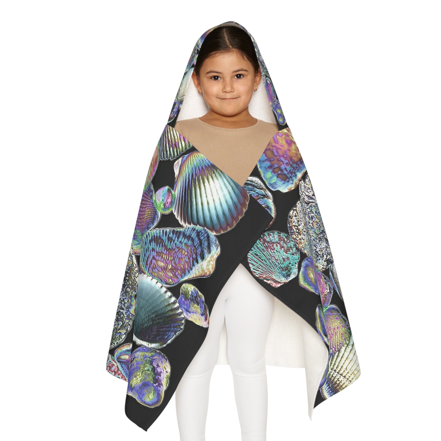 Tropical Kids Hooded Towel - Fun Coastal Design for Beach & Bath / Heatwave Shell Collection