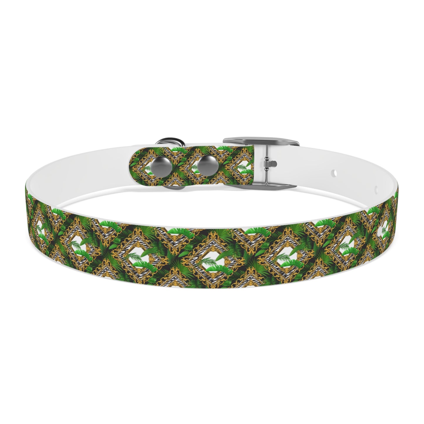 Dog Collar - Jungle Luxe White