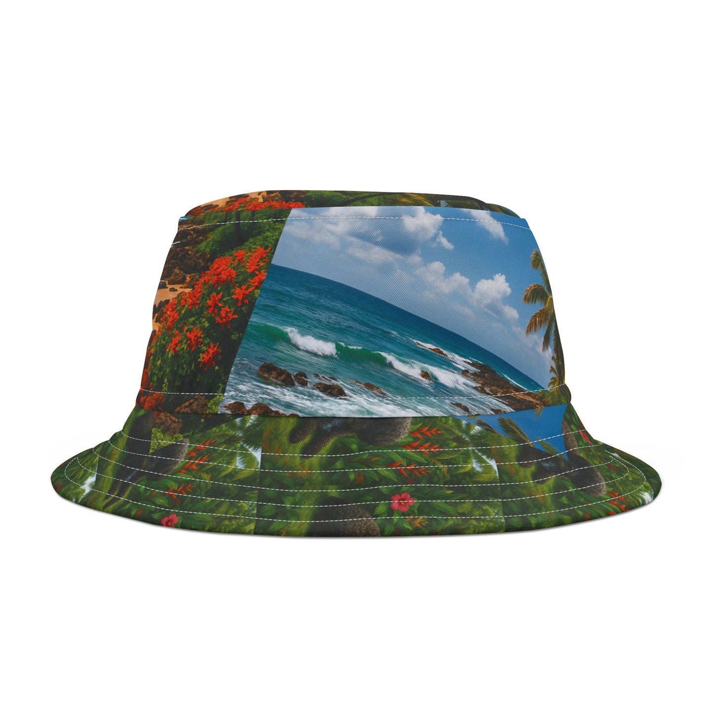 Meet You There / Polyester Bucket Hat for Beach Lovers