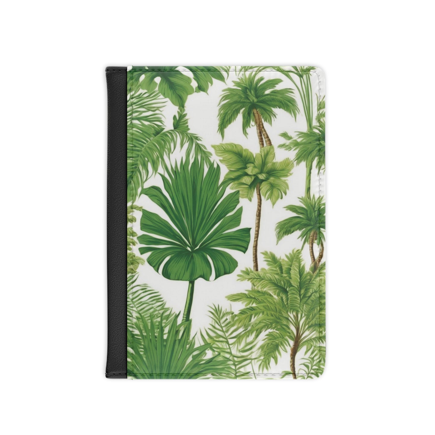 Tropical Passport Cover, Faux Leather - RFID blocking for travel security / Violets Favorite Palms