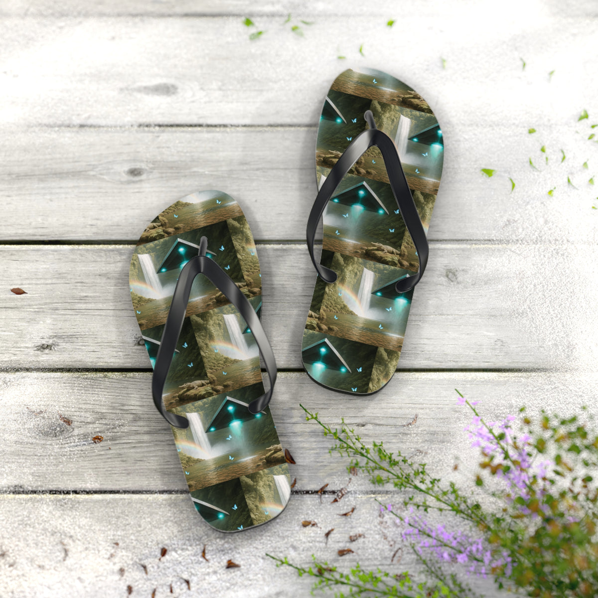 Flip Flops - UFO and Waterfall