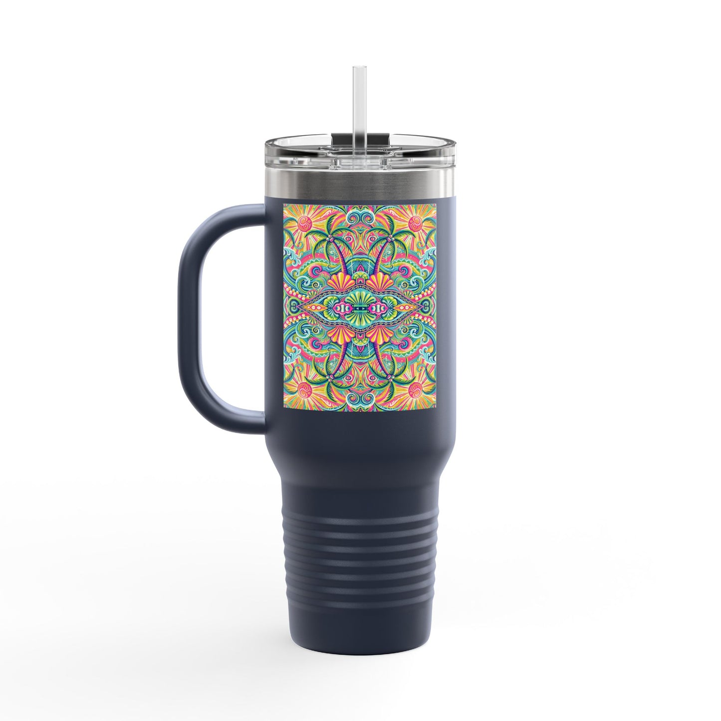 Kaleido Bay Insulated Travel Mug - 40oz - Perfect for Outdoor Adventures