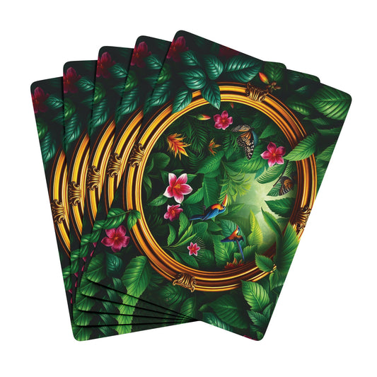 Poker Playing Cards - Framed Rainforest