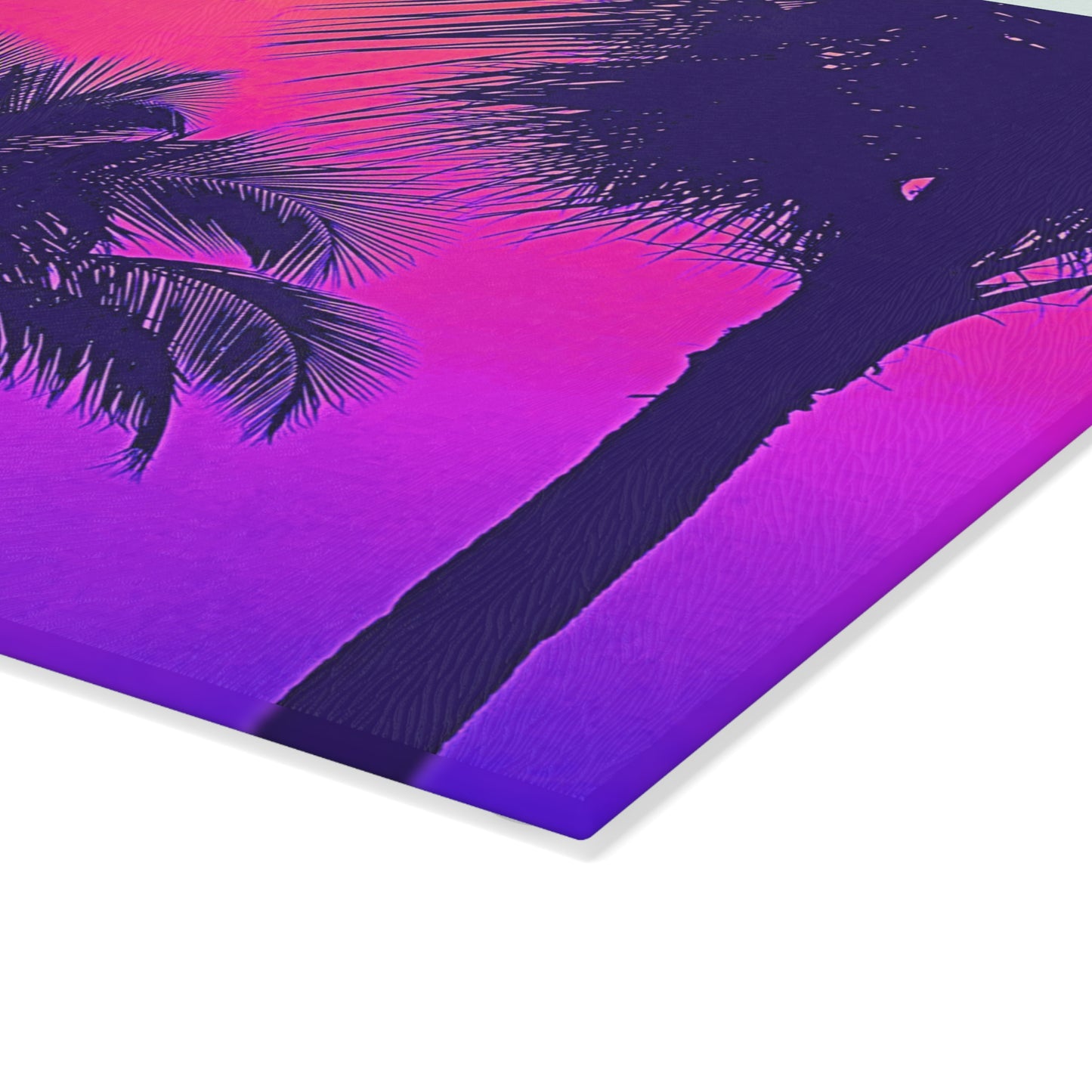Glass Cutting Board, 2 sizes - Palm Glow, Pop