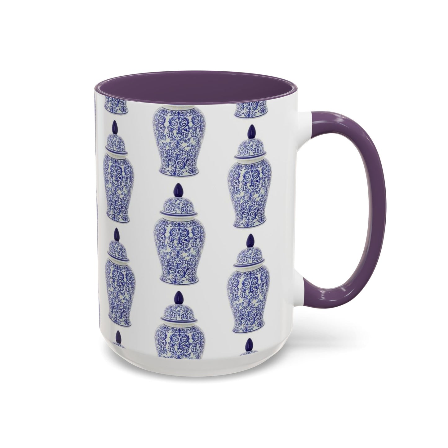 Accent Coffee Mug (11, 15oz), Blue Ginger Jar, Various Colors