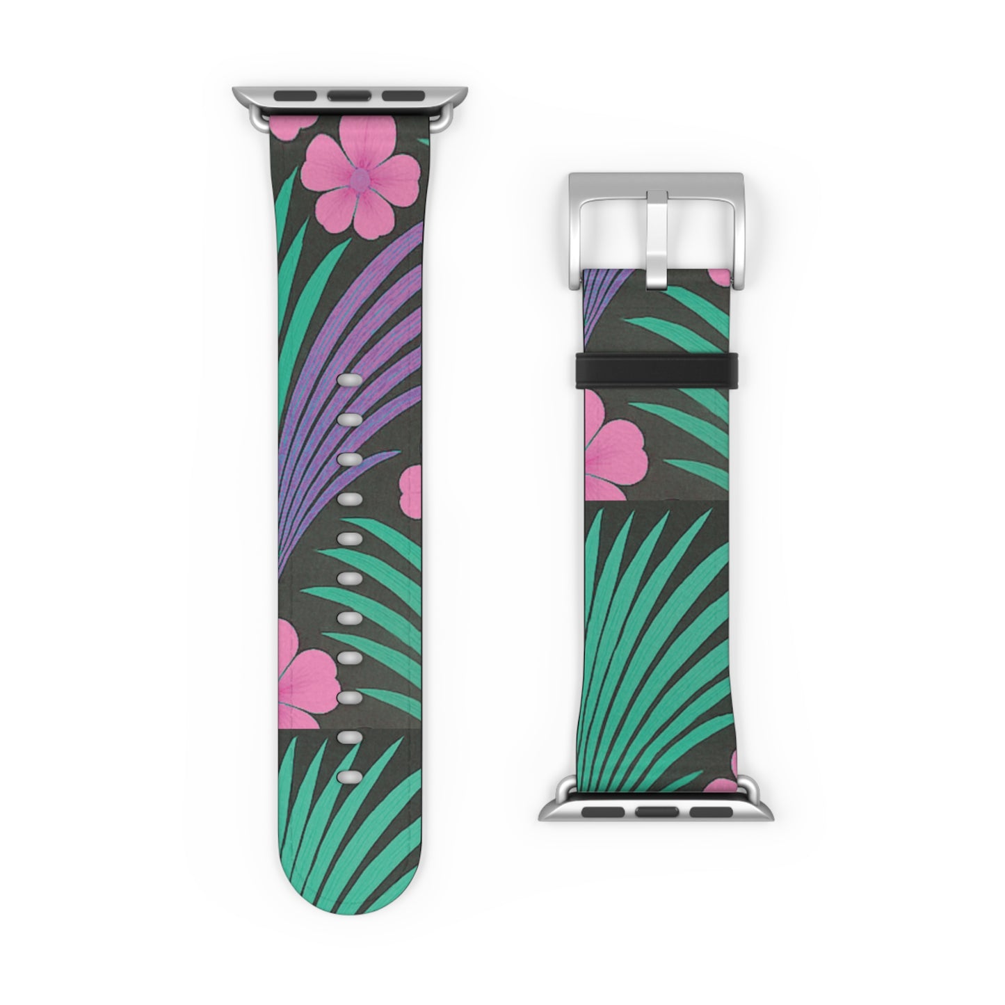 Apple Watch Band - Midnight Hibiscus Deco/Pink