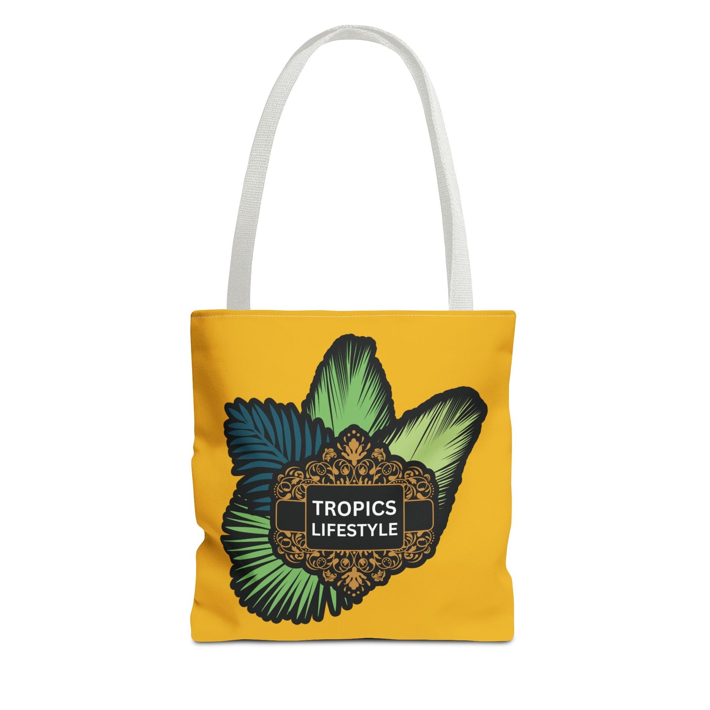 Elegant Tropics Lifestyle Logo Tote Bag - 3 Sizes, Yellow