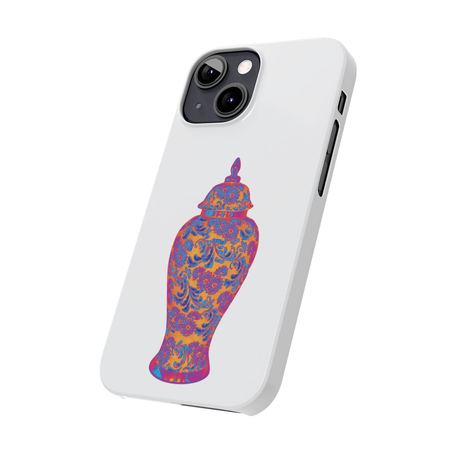 Slim Phone Cases - Heatwave Ginger Jar, white