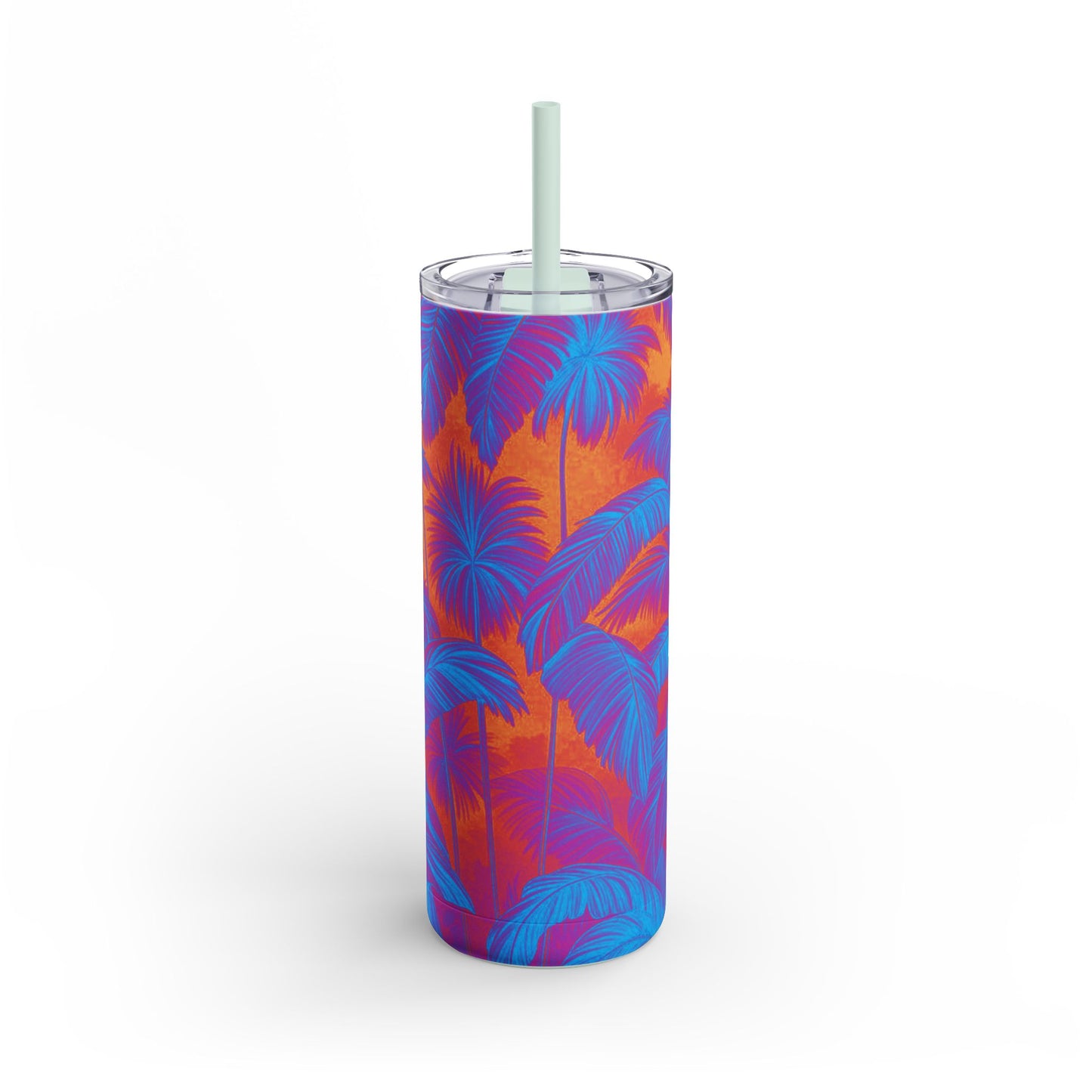 20oz Matte Tumbler, 7 Colors - Stylish Travel Cup - Palm Serenity, Heatwave