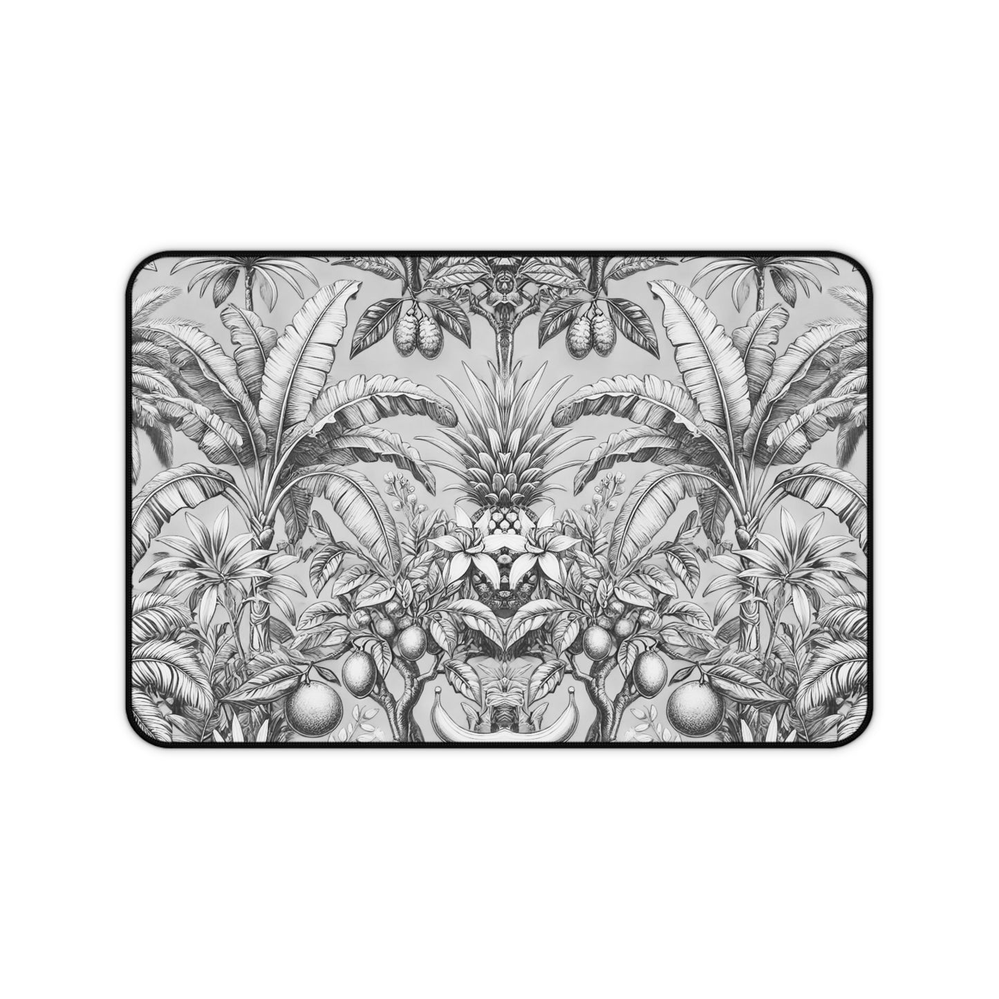 Tropical Mouse Pad/Desk Mat, 3 Sizes - Perfect for Home Office / Tropical Fruit, Newspaper