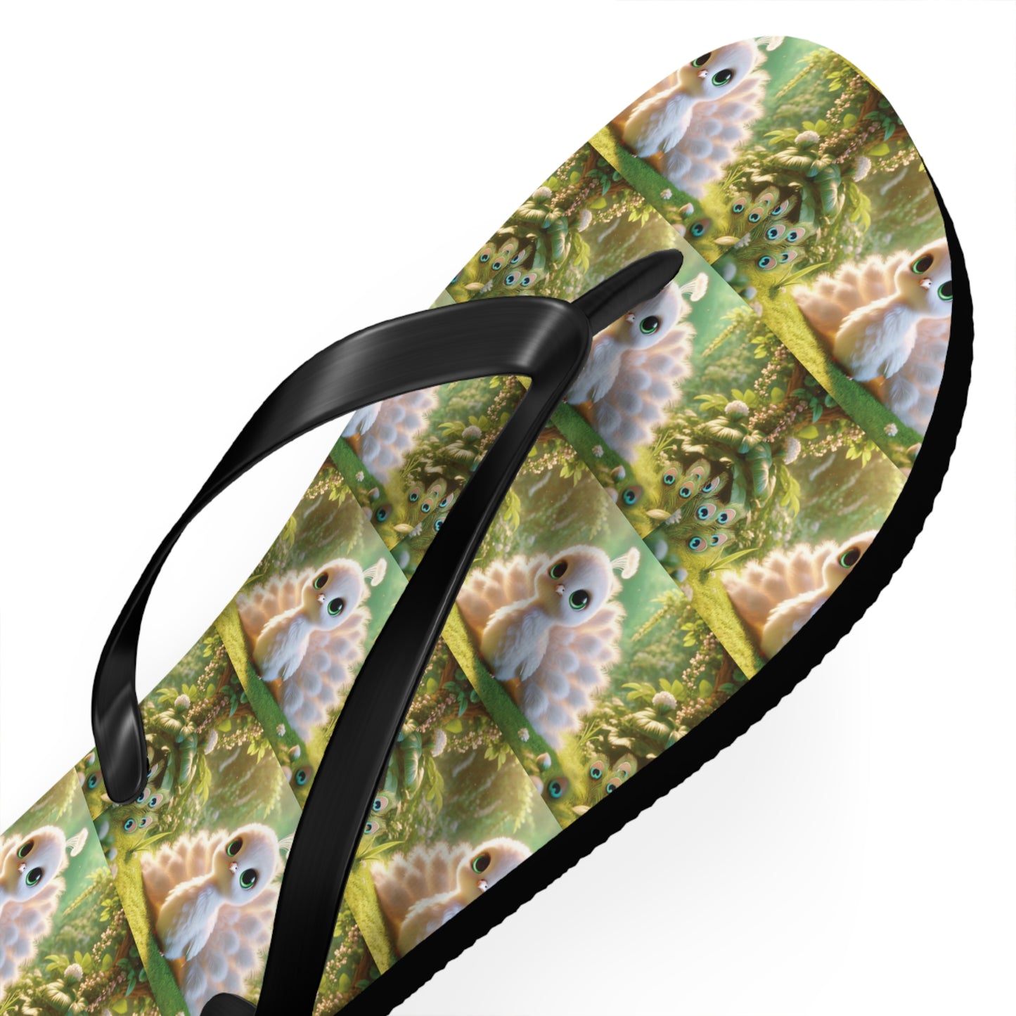 Flip Flops - Baby White Peacock