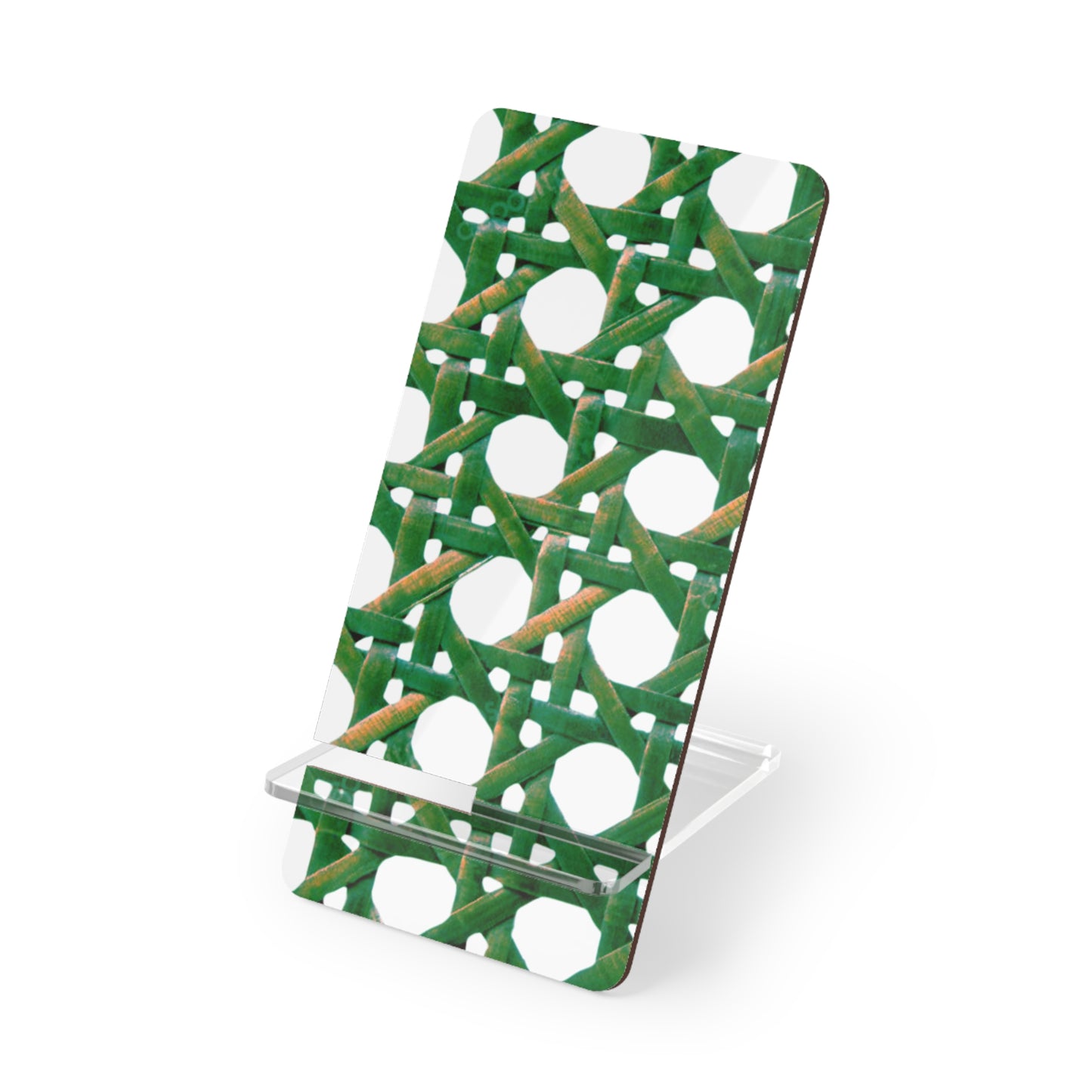 Stylish Smartphone Display Stand - Green Beach Chair Wicker