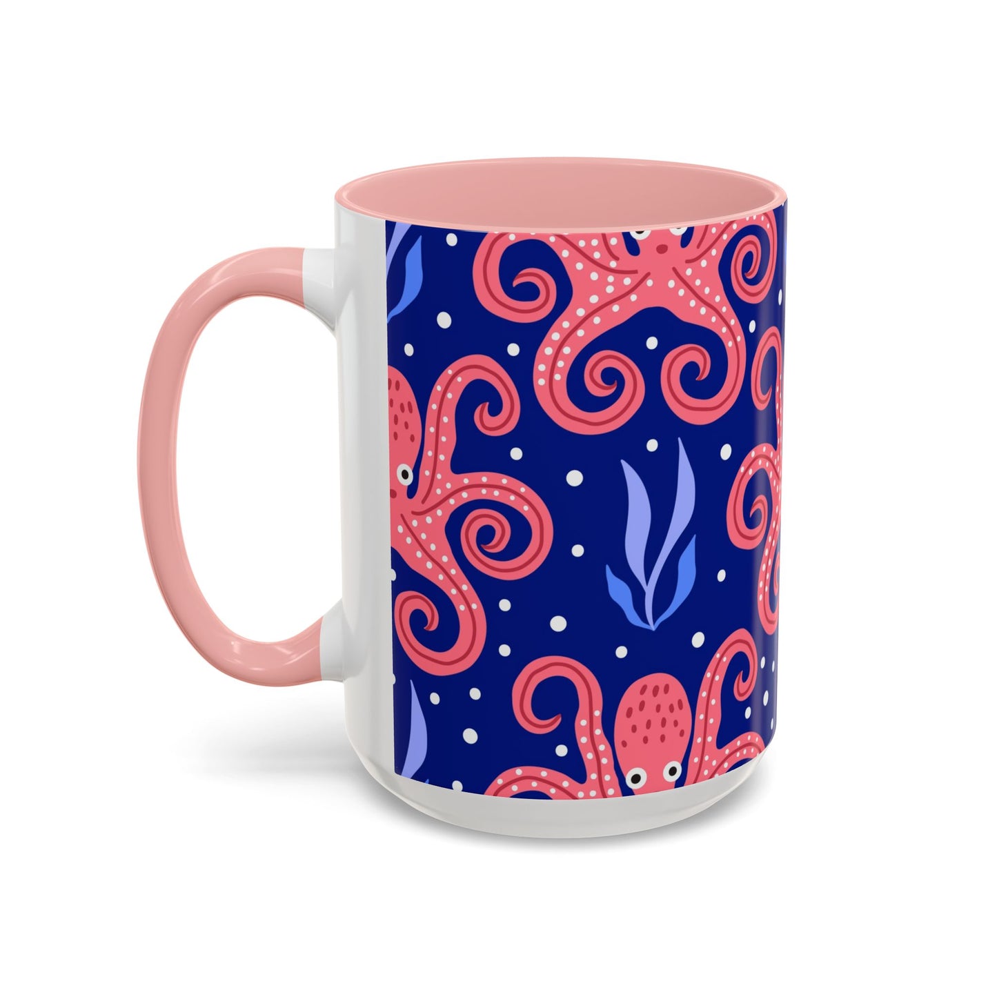 Accent Coffee Mug (11, 15oz), Tentacle Twist Octopus / Various Colors