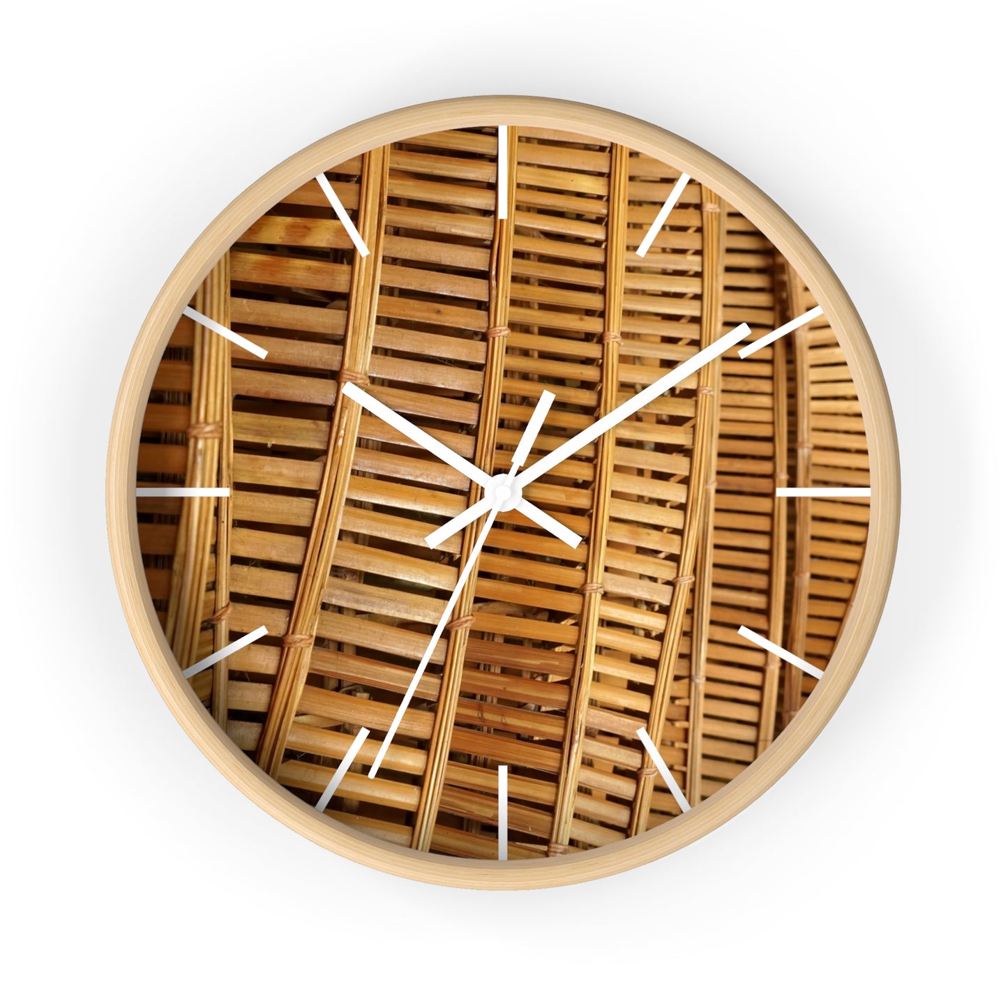 Natural Bamboo Flow Wall Clock - Perfect for Tropical Lifestyle Lovers