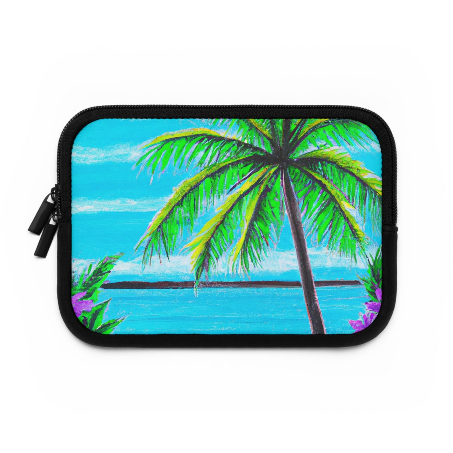 Tropical Laptop Sleeve, 5 Sizes - Perfect for Beach Lovers & Students / Calm Beach