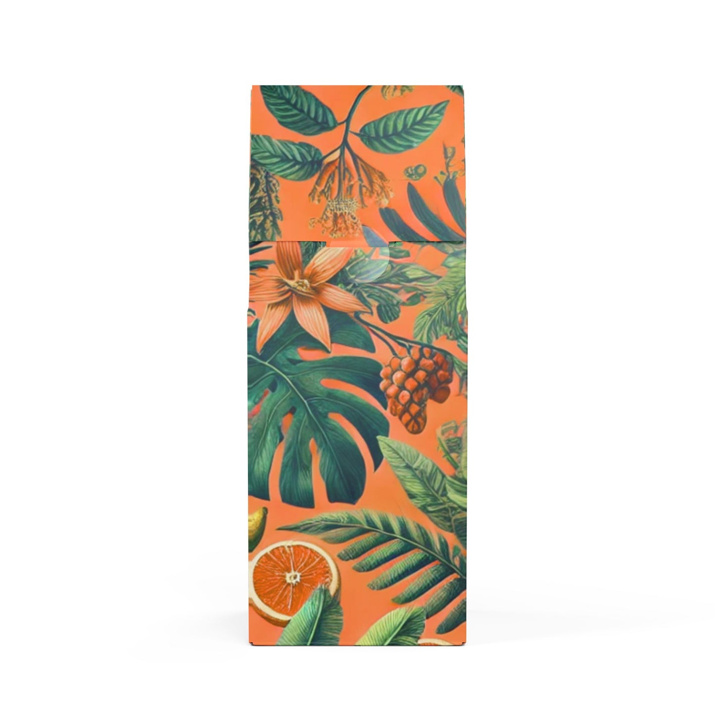 Cocoa Palms Blend™ (Medium-Dark Roast) Specialty Grade Craft Coffee / Palms and More Tropical Fruit, Orange