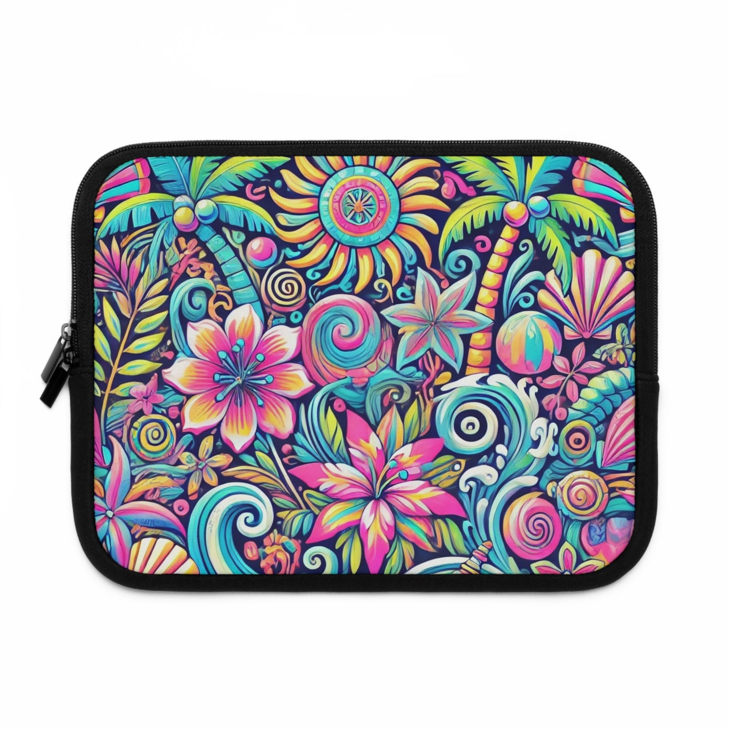 Tropical Laptop Sleeve, 5 Sizes - Perfect for Floral Lovers & Students / Happy Tropics