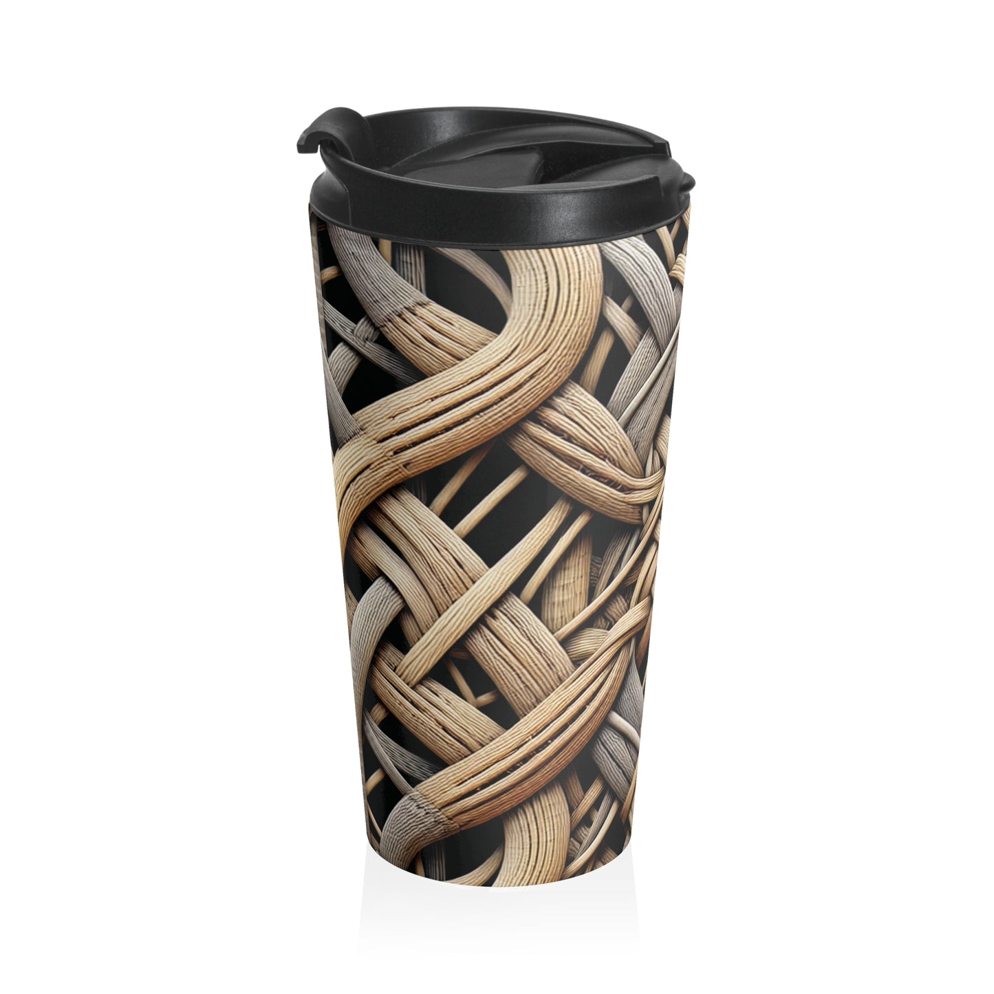 15 oz. Stainless Steel Travel Mug / Island Wicker Weave