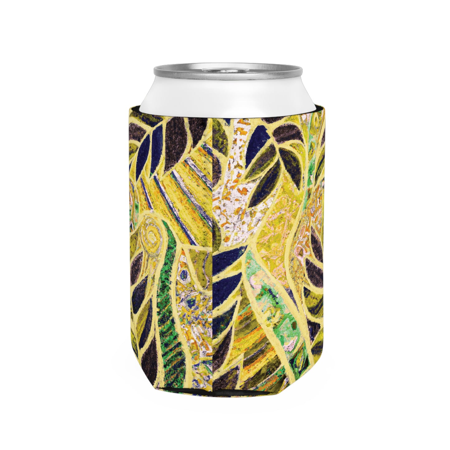 Amazon Whimsy/Yellow Can Cooler Sleeve - Perfect for Outdoor Picnics