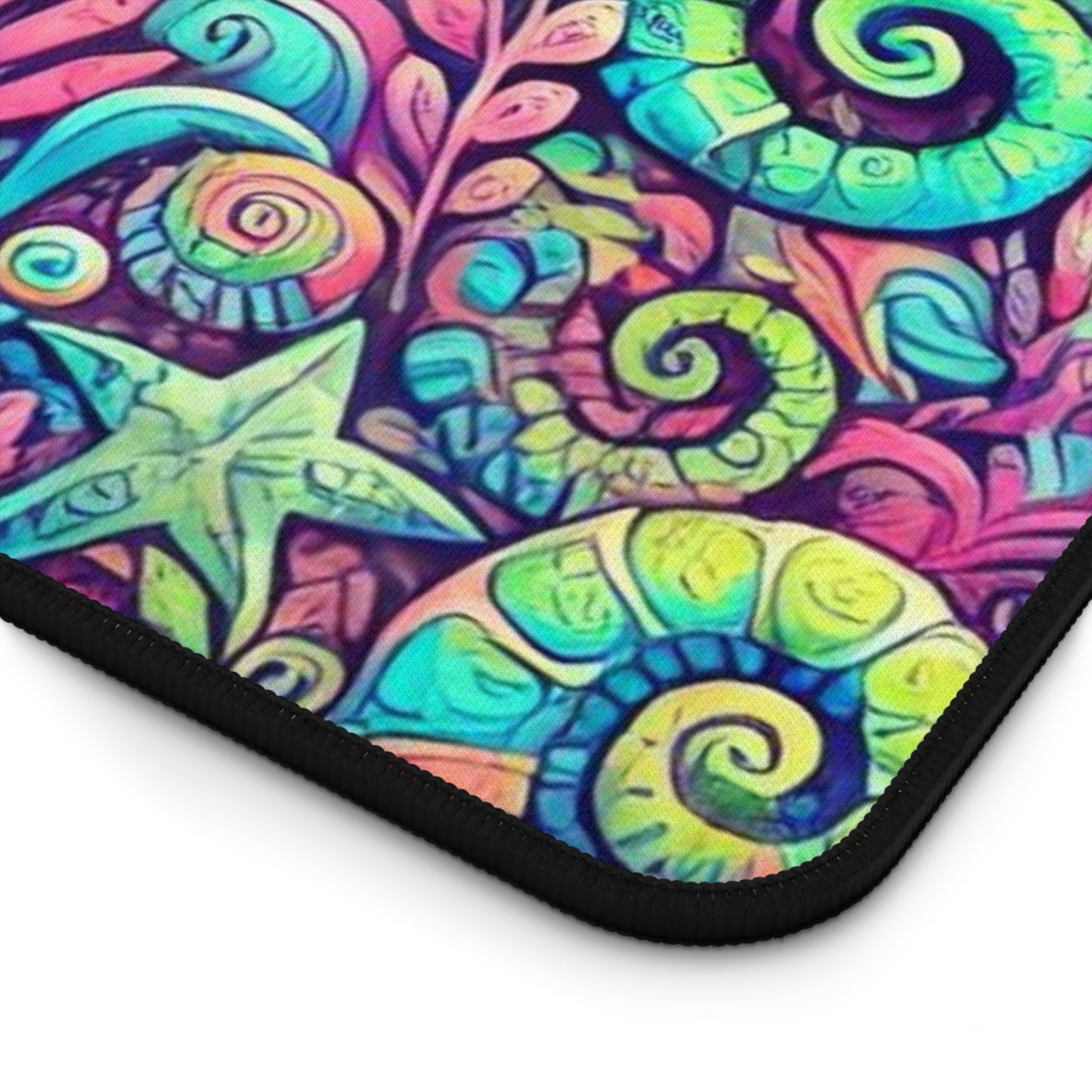 Tropical Mouse Pad/Desk Mat, 3 Sizes - Perfect for Home Office / Seahorses, Pop