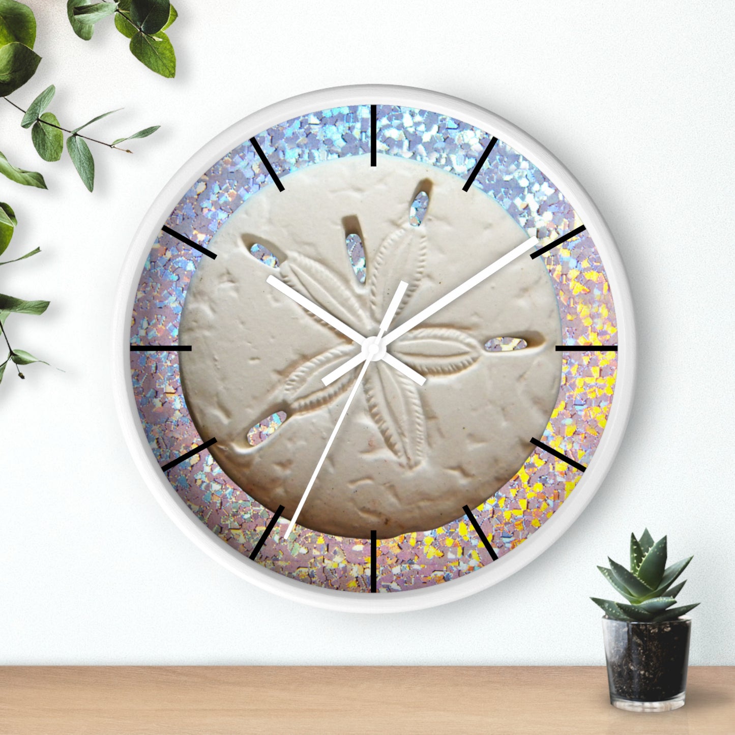 Wall Clock, Disco Sand Dollar, Hands/Base Variants