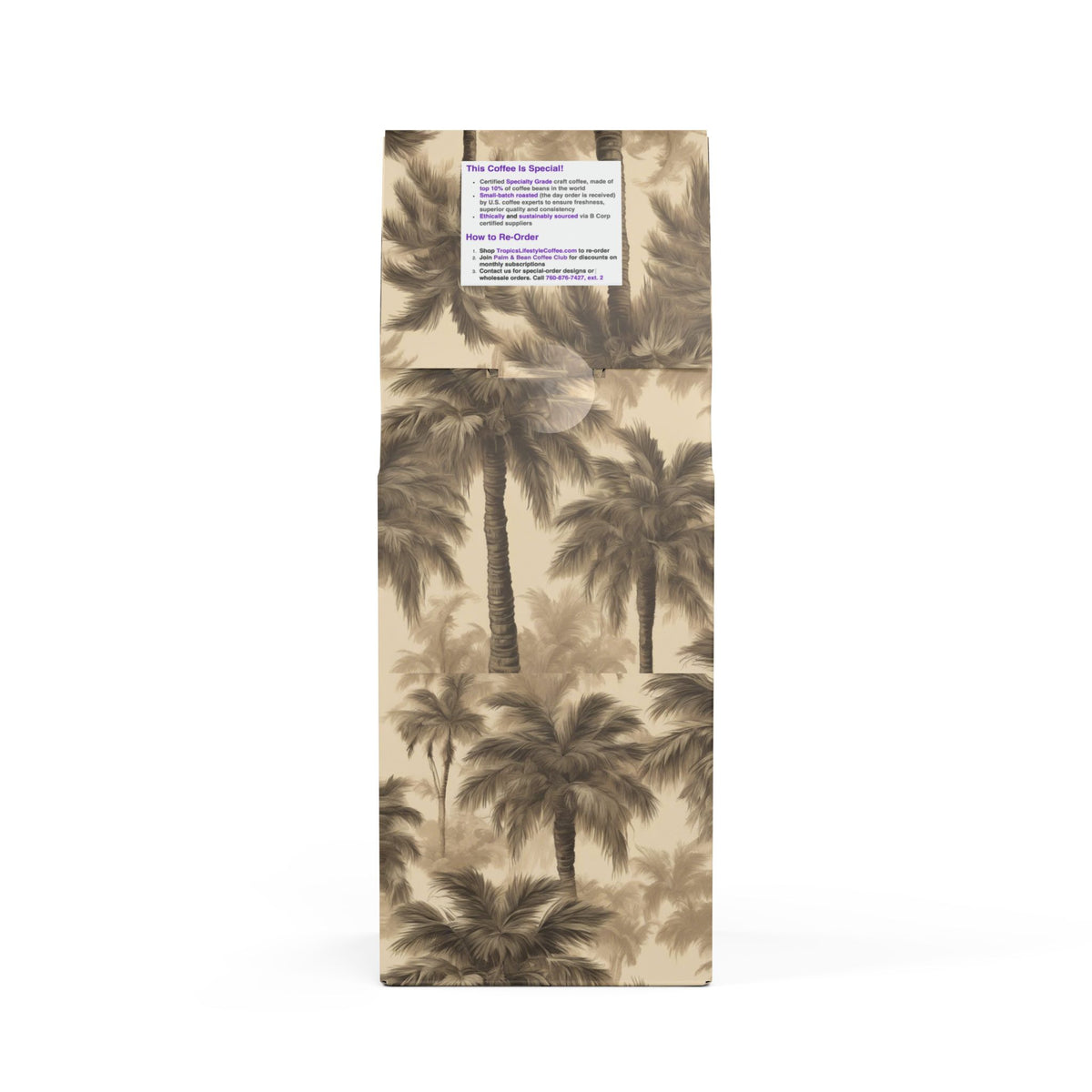 Midnight Surf Blend™ (Medium-Dark Roast) Specialty Grade Craft Coffee / Lisa's Fluffy Palms