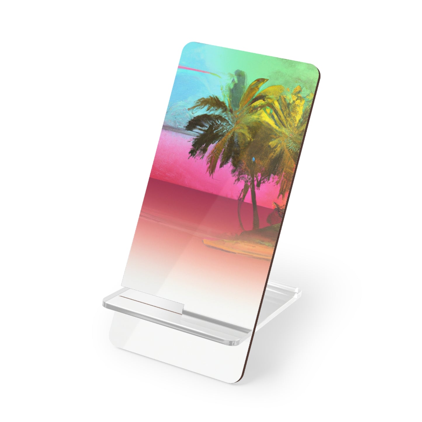 Mobile Display Stand for Smartphones, Watercolor Sunset