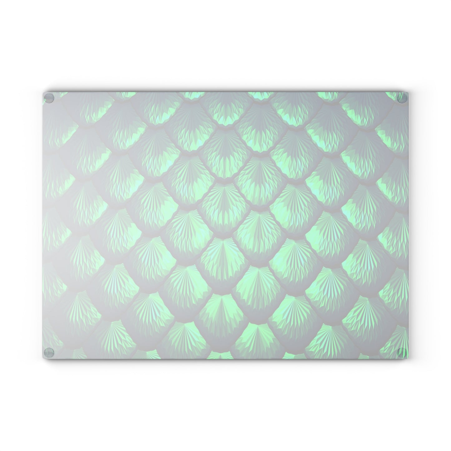 Glass Cutting Board, 2 sizes - Pretty Mermaid Tail