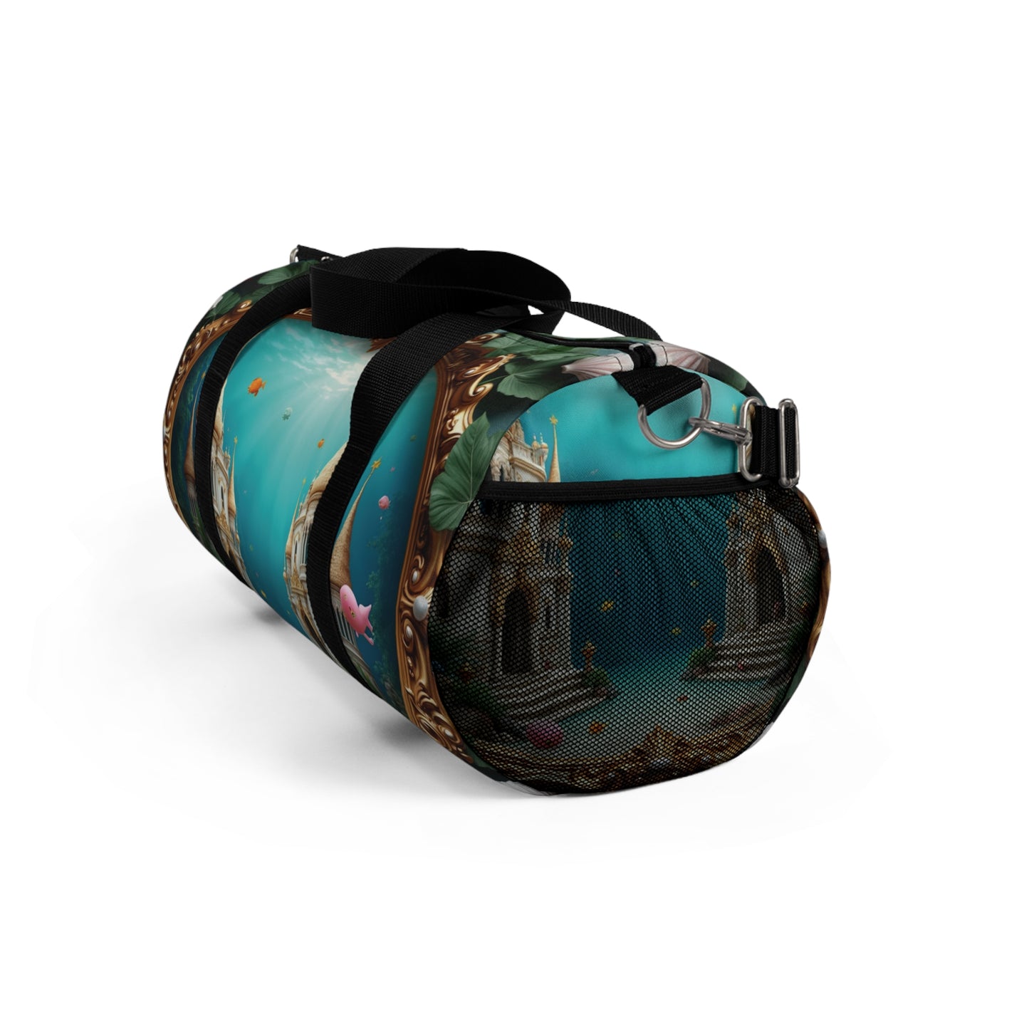 Tropical Rainforest Duffel Bag - Perfect for Travel and Gym / Framed Mermaid Palace, Libyan Sea