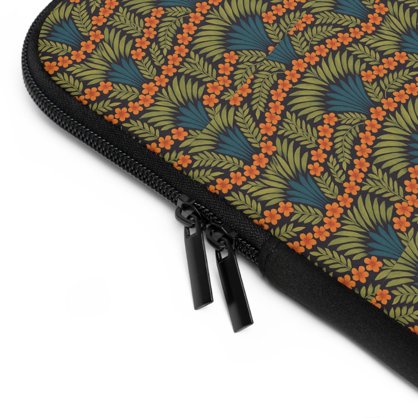 Tropical Laptop Sleeve, 5 Sizes - Perfect for Ocean Lovers & Students / Hibiscus Fan Dance, Orange