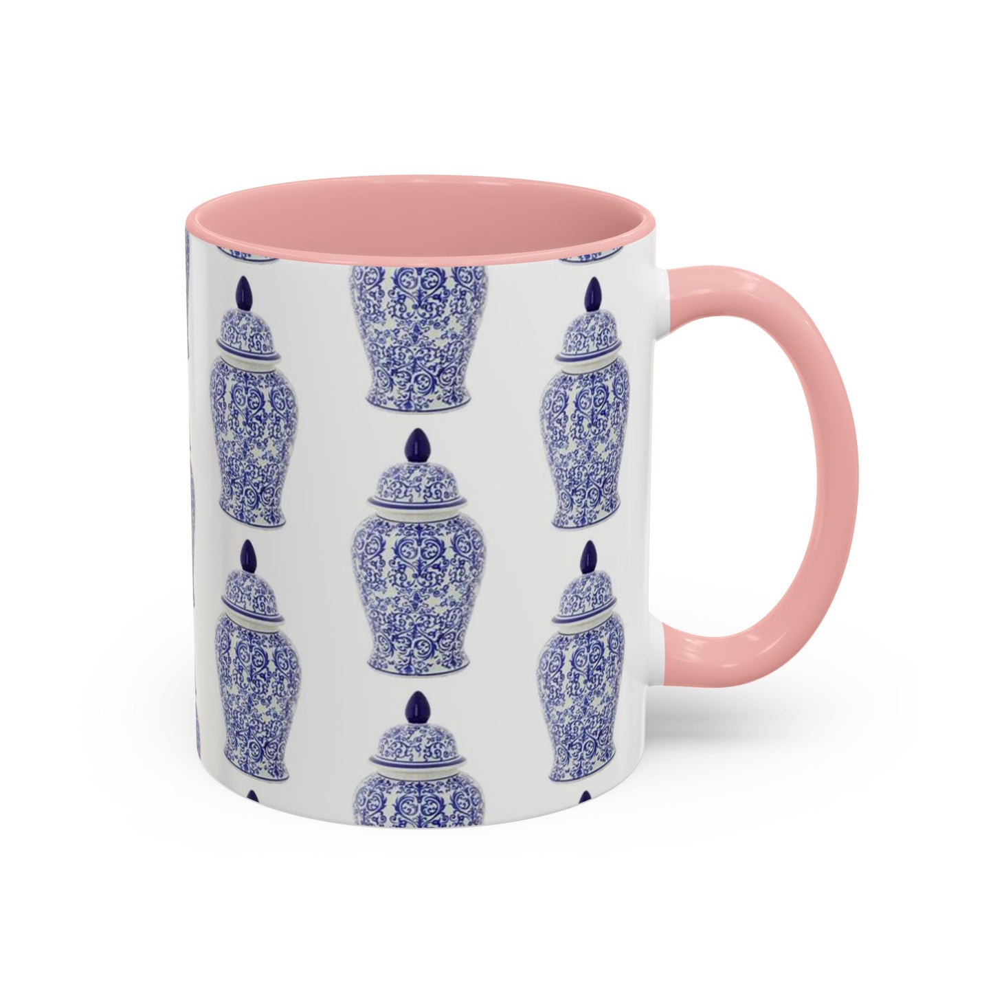 Accent Coffee Mug (11, 15oz), Blue Ginger Jar, Various Colors