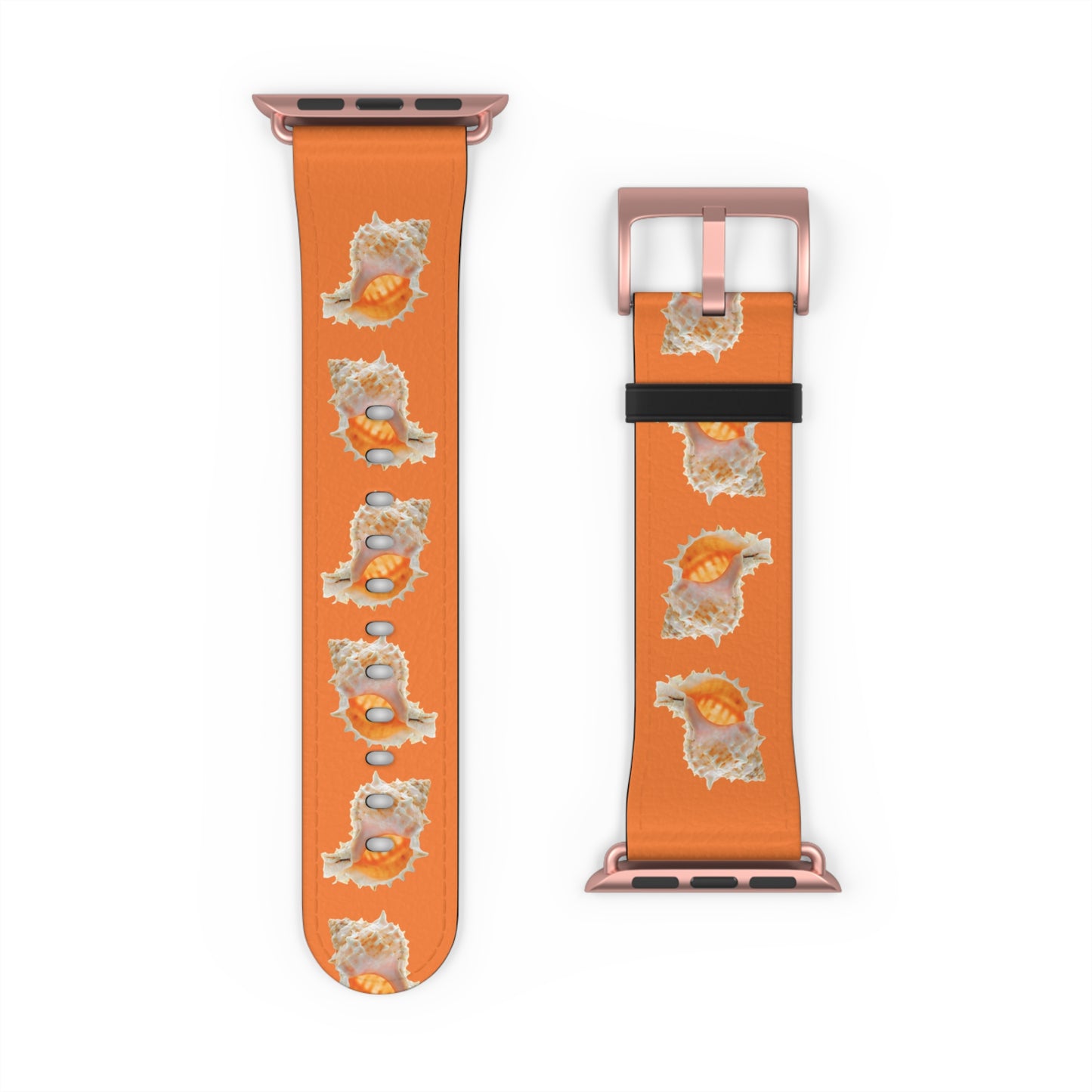 Apple Watch Band - Conch Seashell, crusta orange