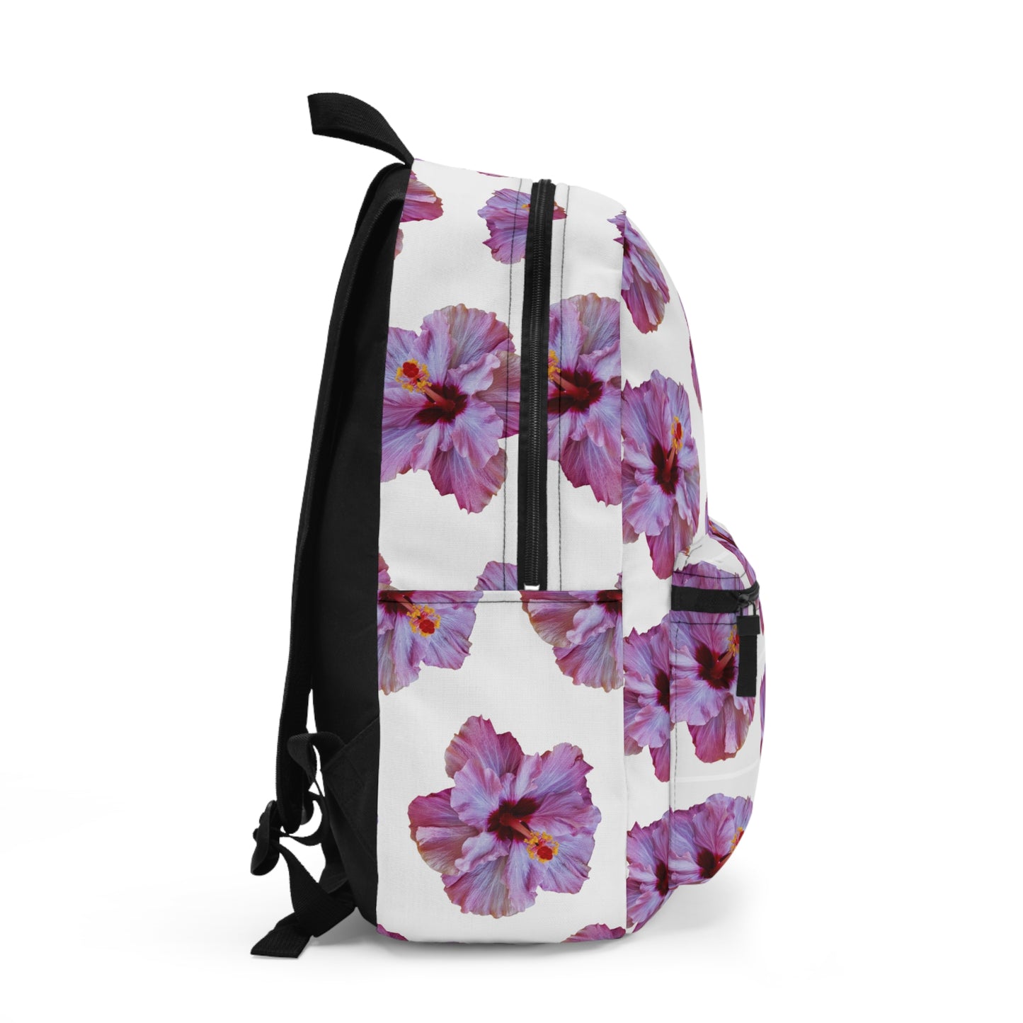 Tropical Backpack / Purple Hibiscus Flower