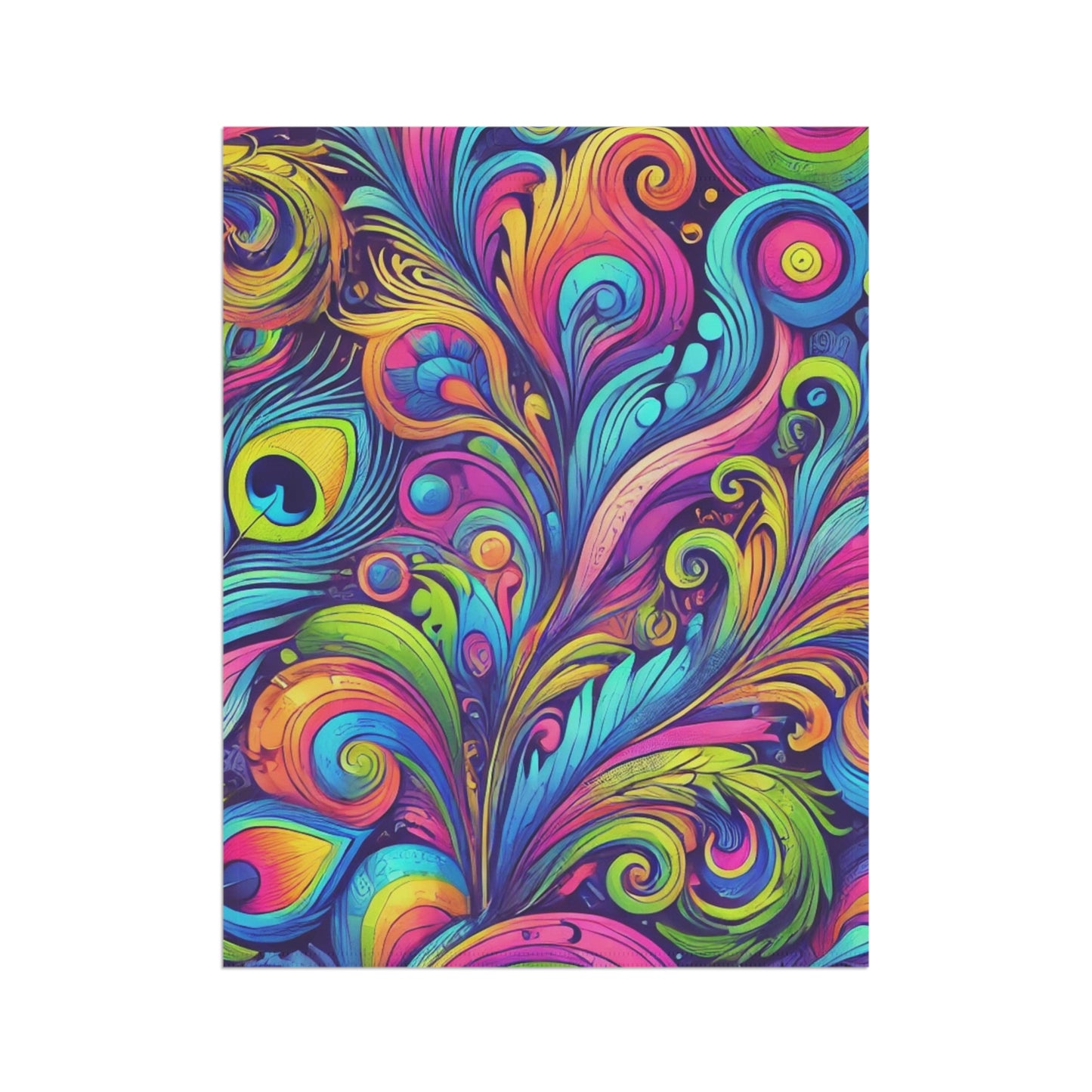 Tropical Garden Flag - Perfect for Outdoor Decor / Feather Currents Pop