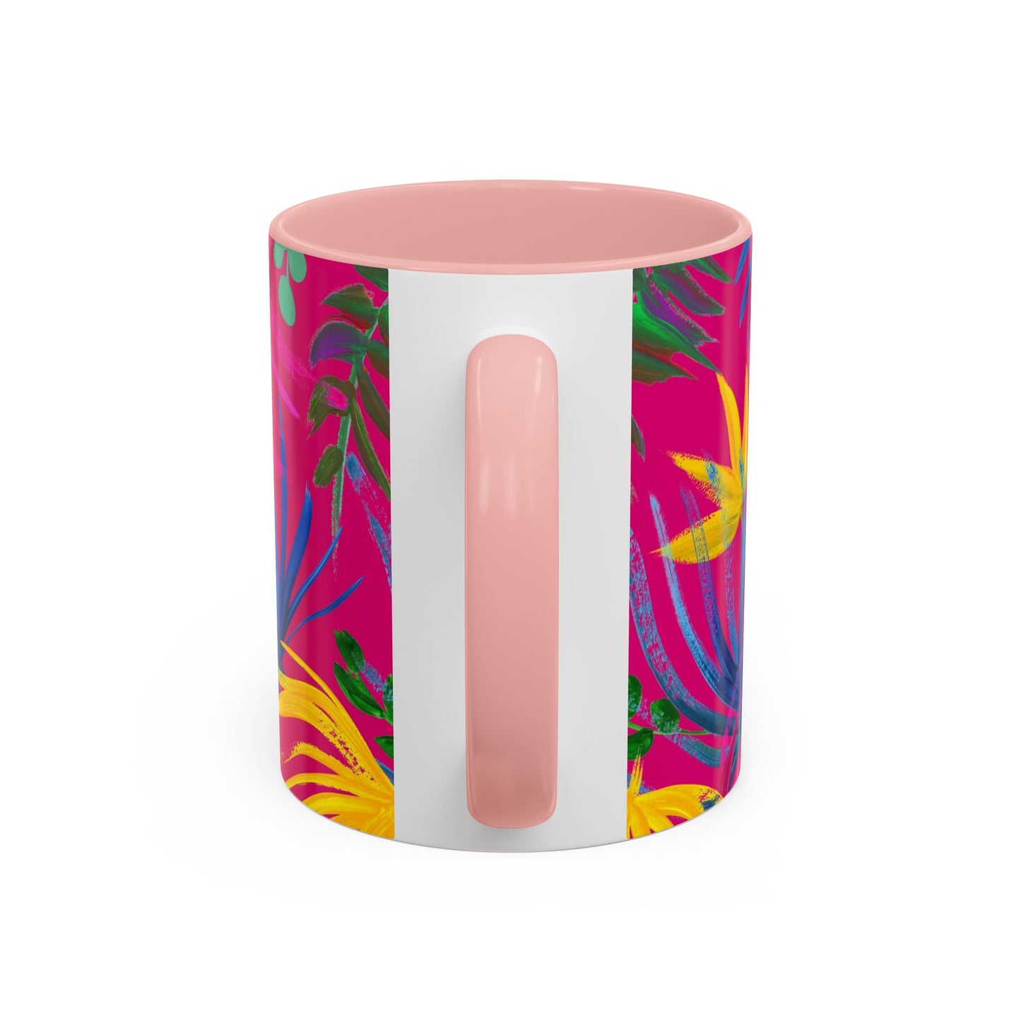 Accent Coffee Mug | Tropical-Inspired Drinkware / Exotic Flora