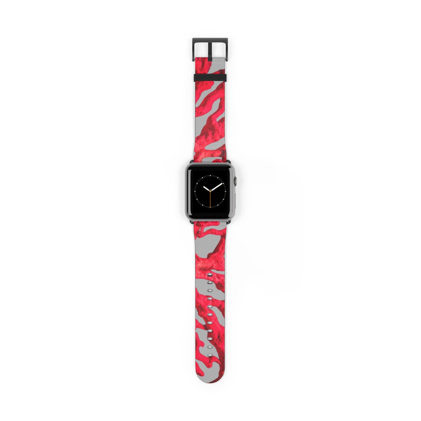 Apple Watch Band - Red Coral, lt. grey background