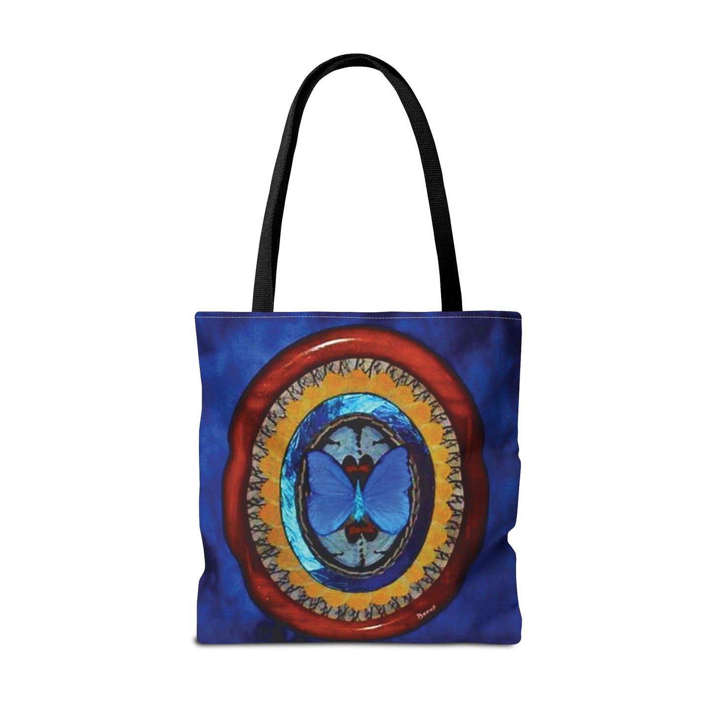 Real Oval Butterfly Wing Art Tote Bag - 3 Sizes