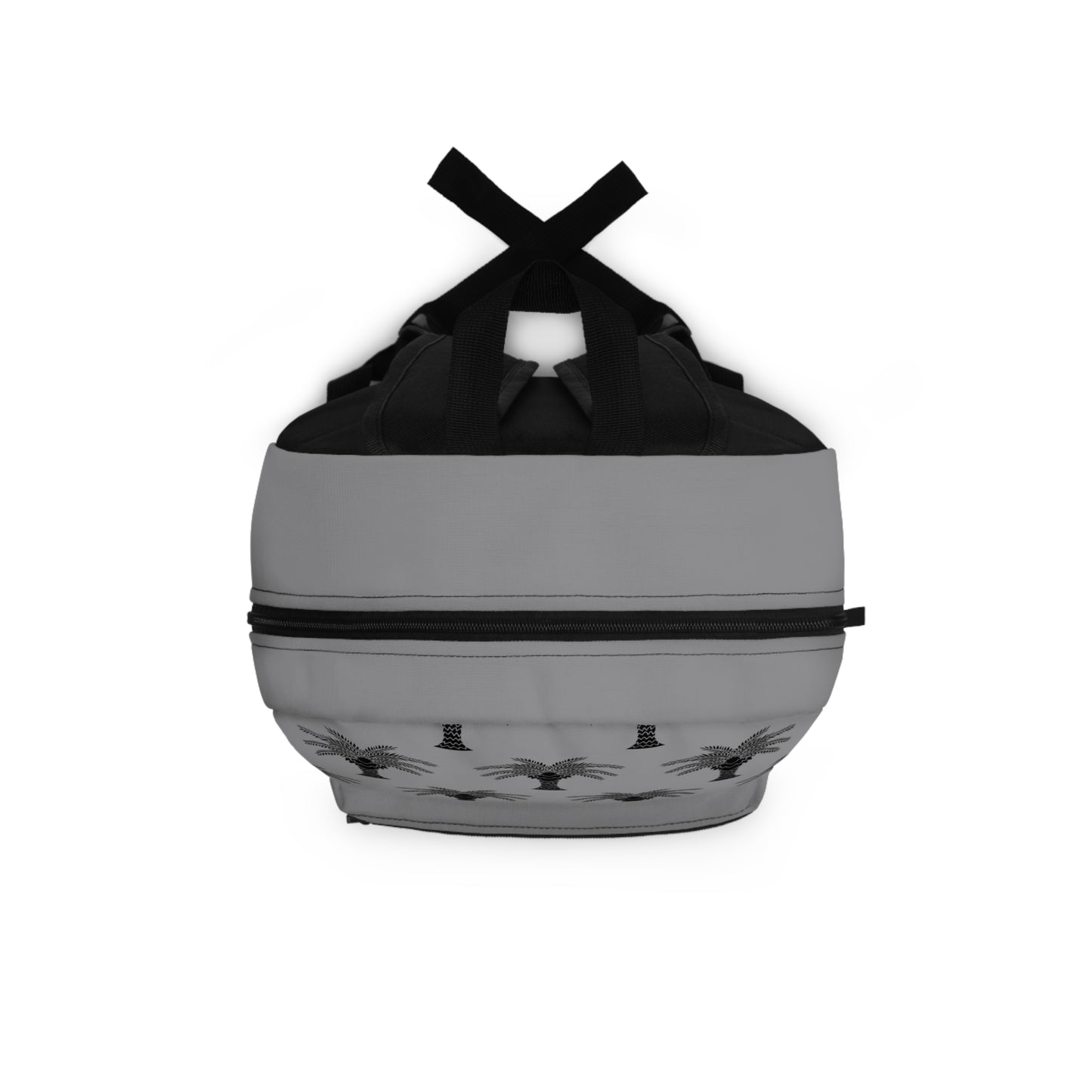 Tropical Backpack  / Stylized Palm, grey