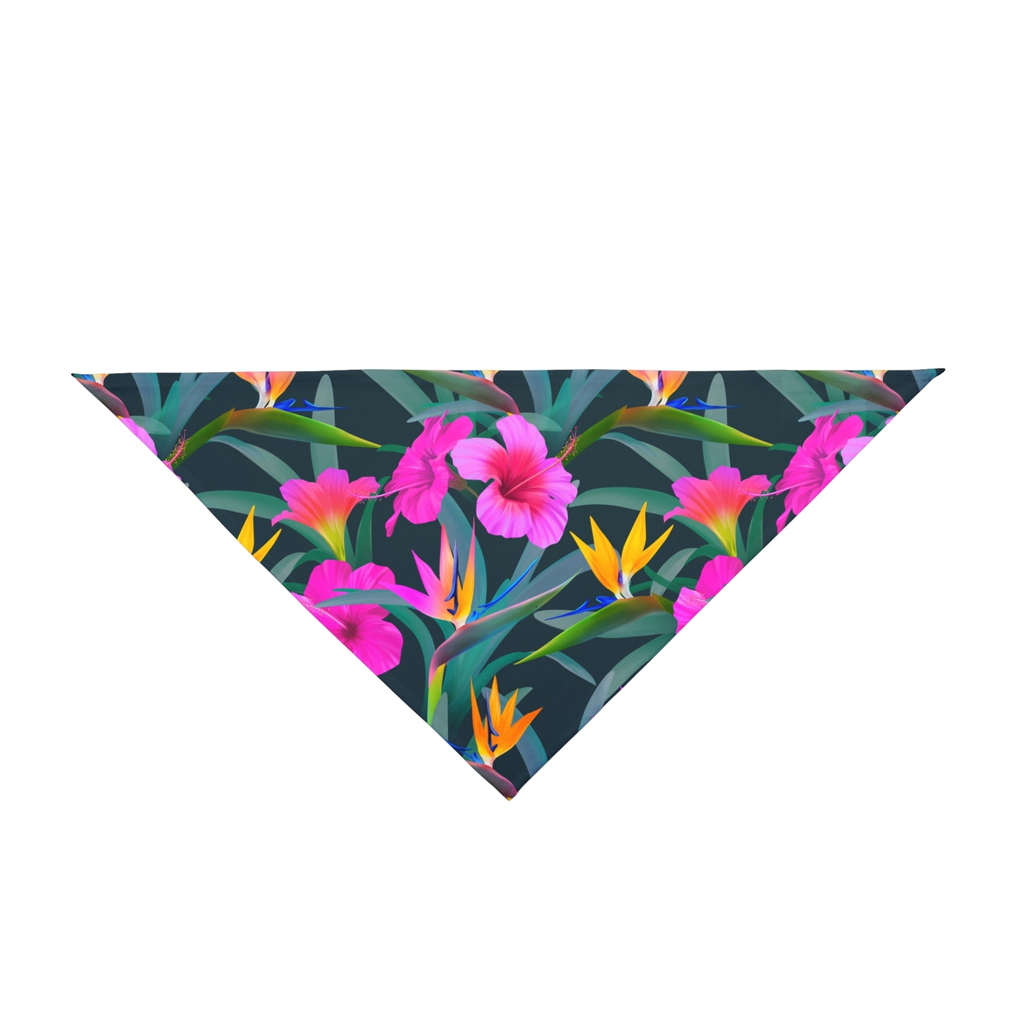 Paradise Flowers Tropical Pet Bandana, 2 Sizes - Stylish accessory for dogs & cats