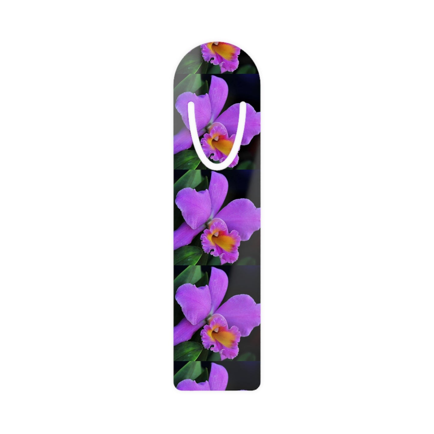 Bookmark - Aluminum, Purple Orchid