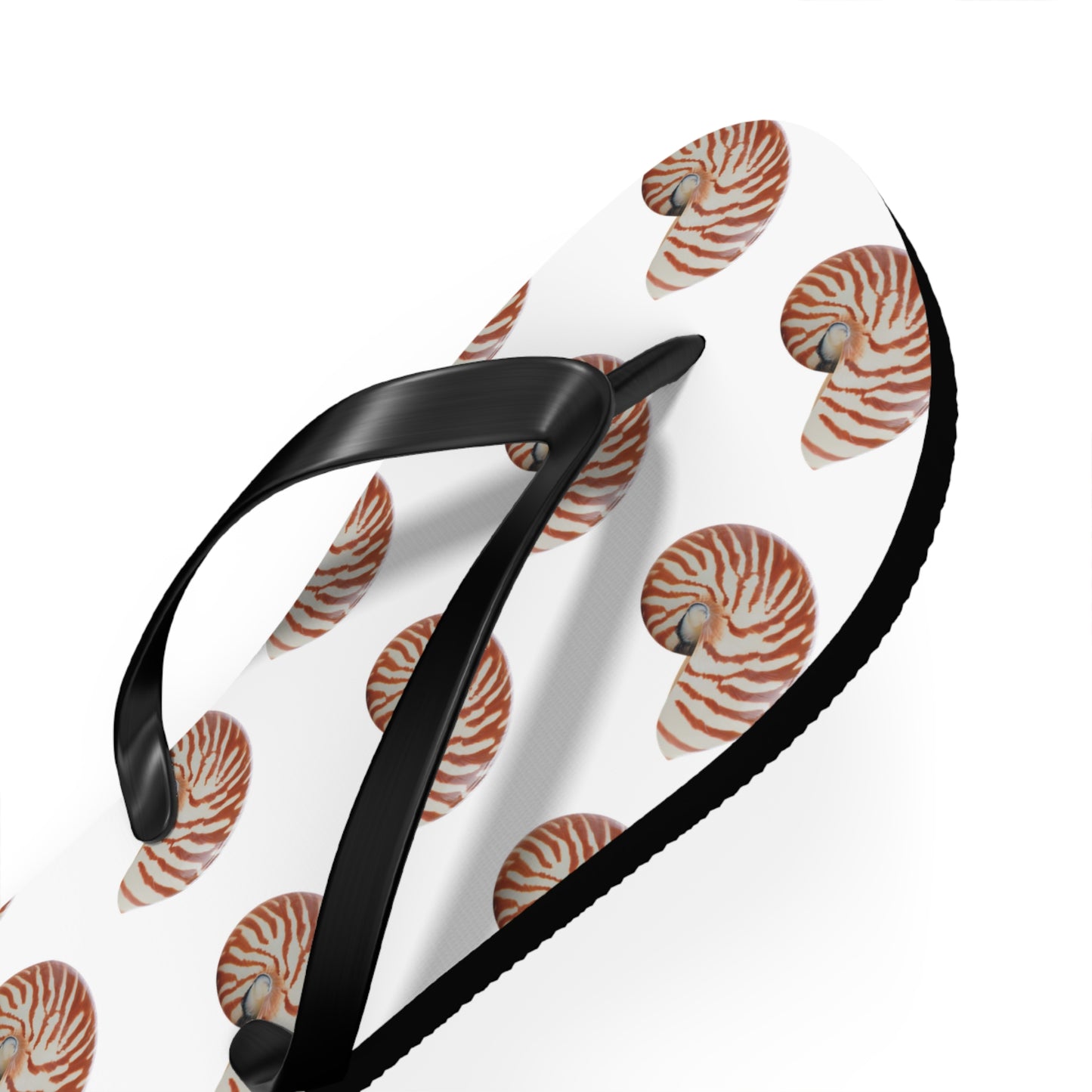 Flip Flops - Tiger Stripe Nautilus Shell