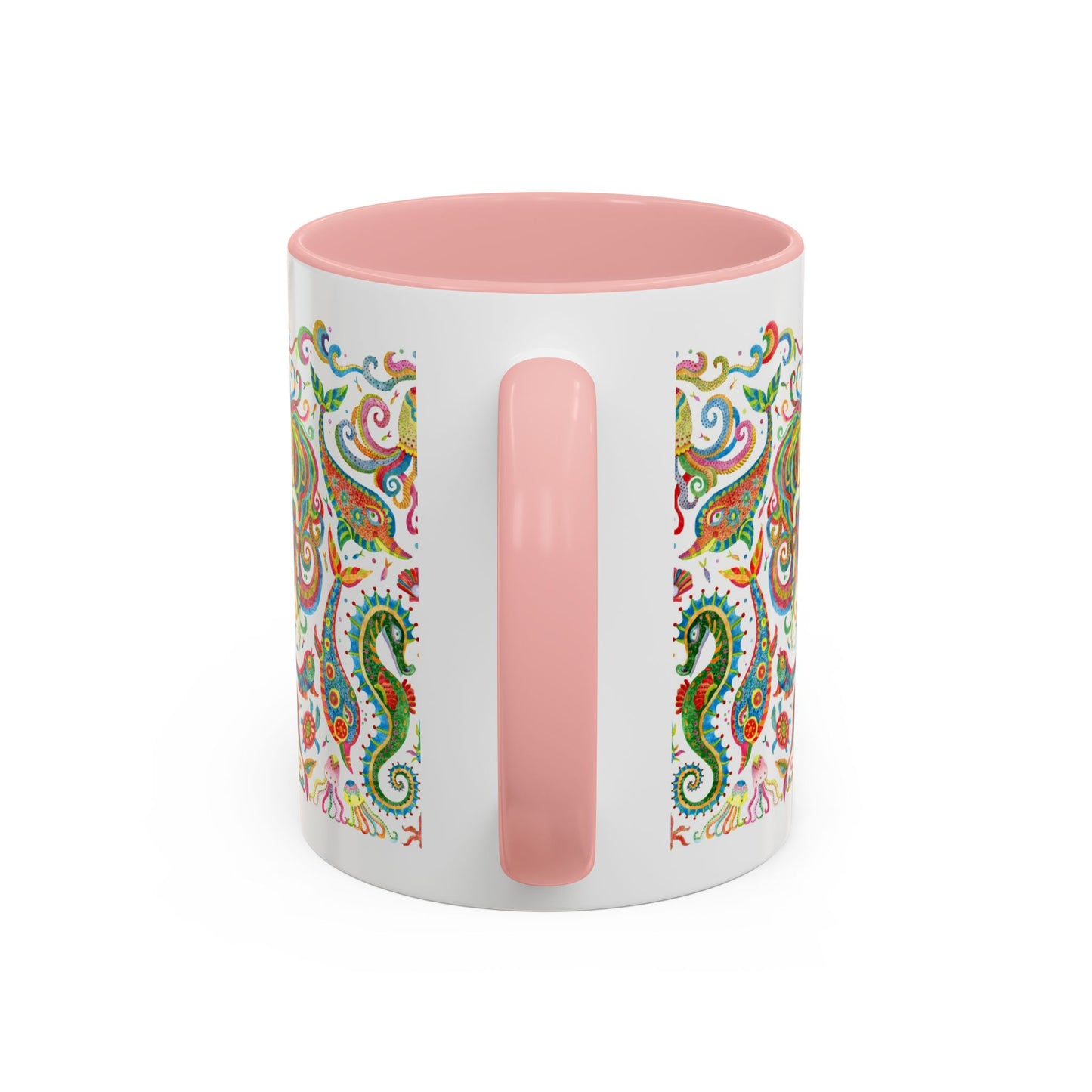 Accent Coffee Mug | Tropical-Inspired Drinkware / Colorful Mermaid Kingdom