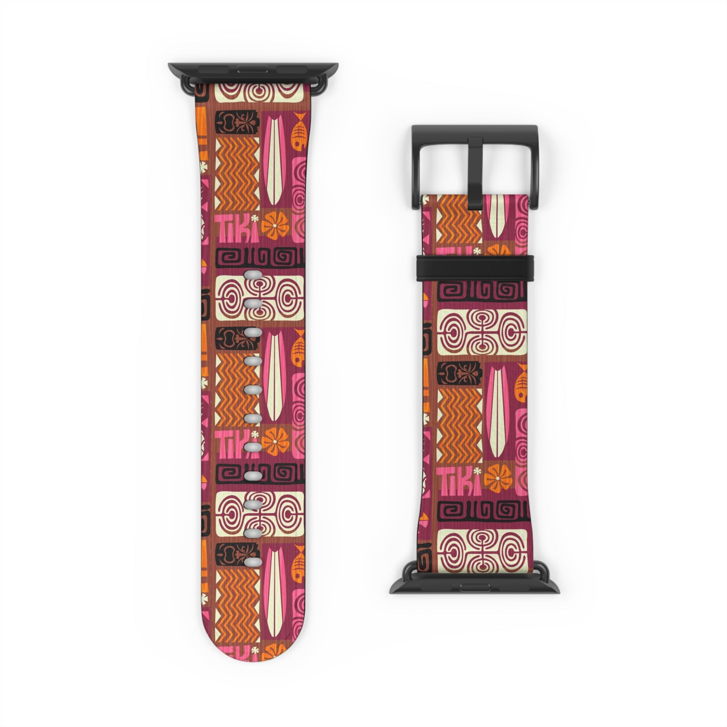 Apple Watch Band - Tiki Poster Pink/Orange