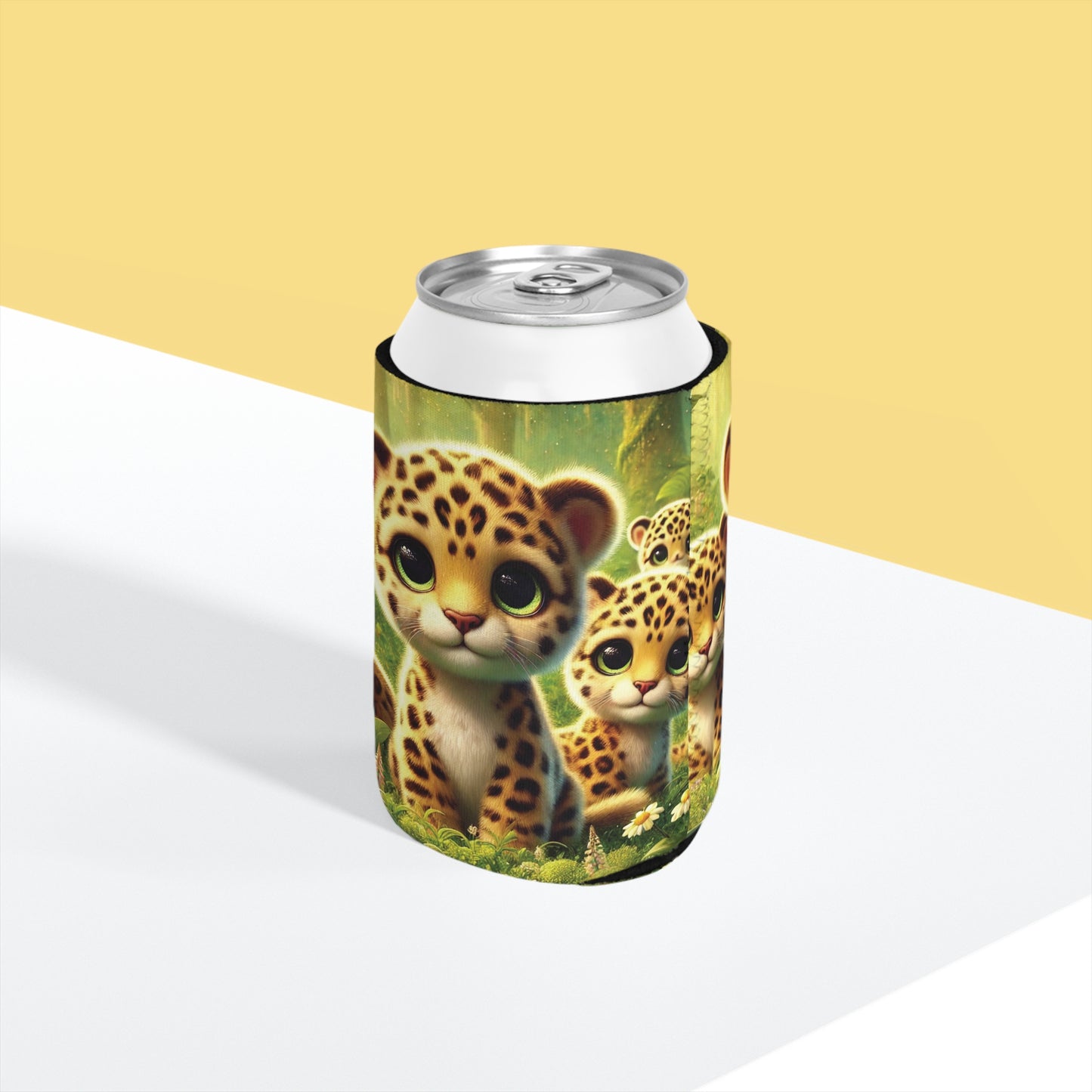 Baby Jaguars Can Cooler Sleeve - Perfect for Outdoor Picnics